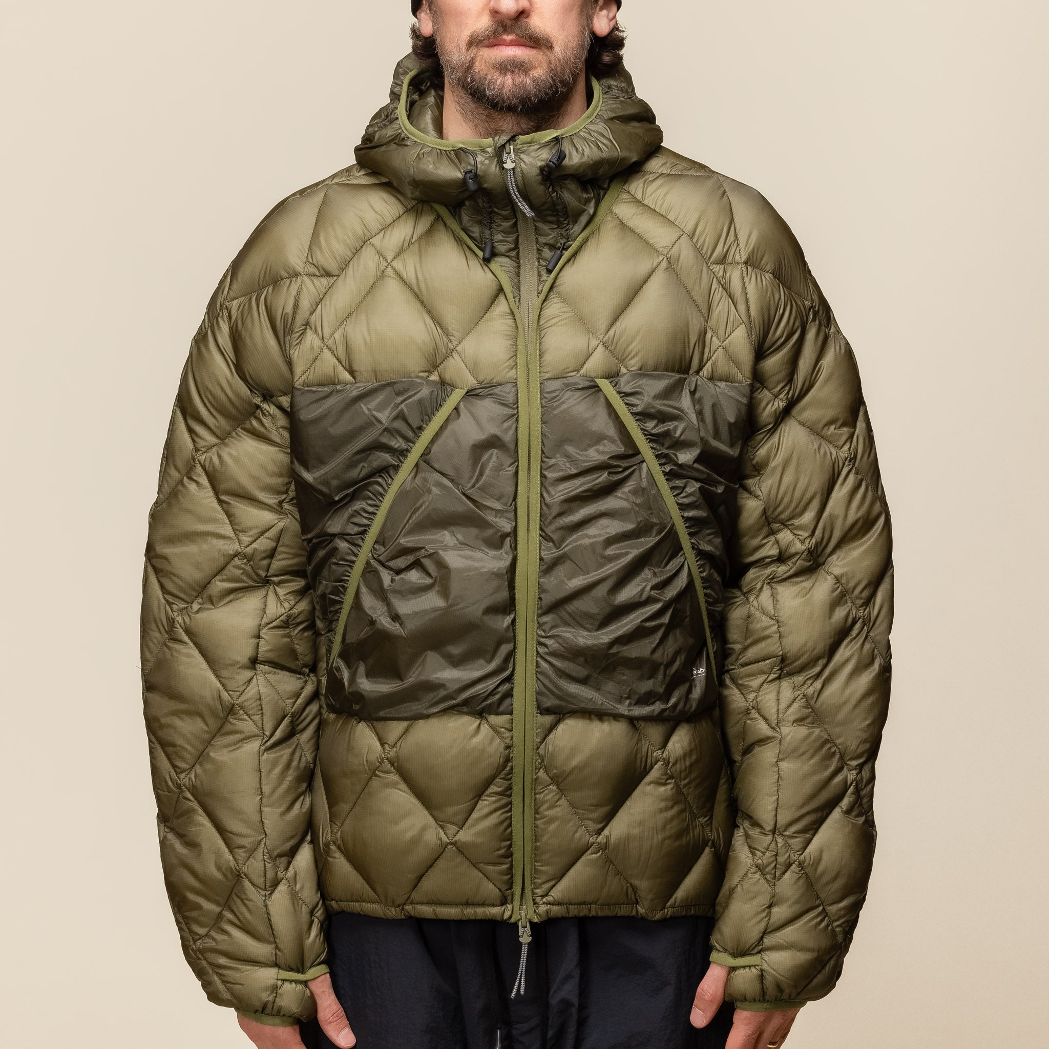 Roa Hiking - Light Down Puffer Jacket - Olive Branch