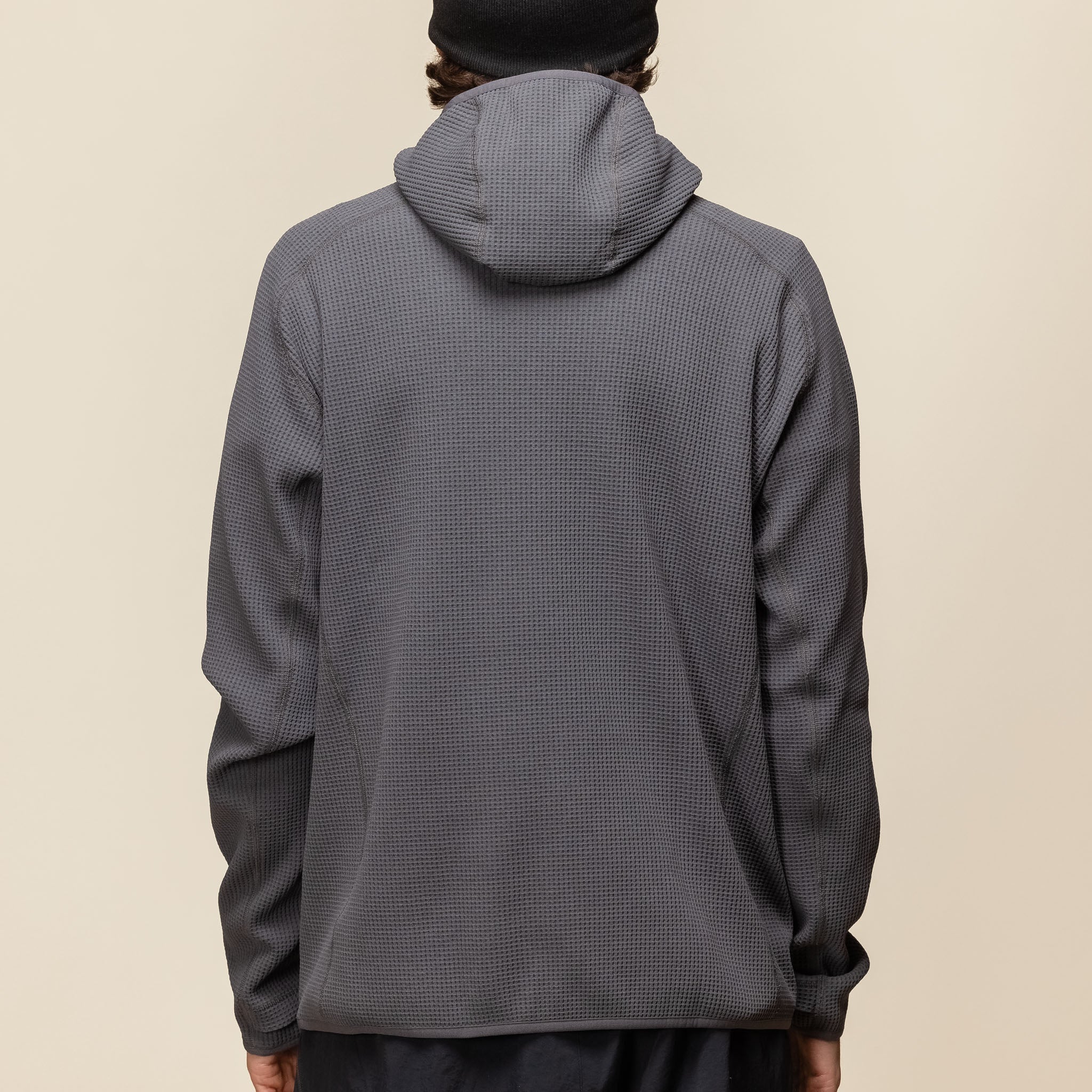 Roa Hiking - Thermal Waffle Hoodie - Asphalt