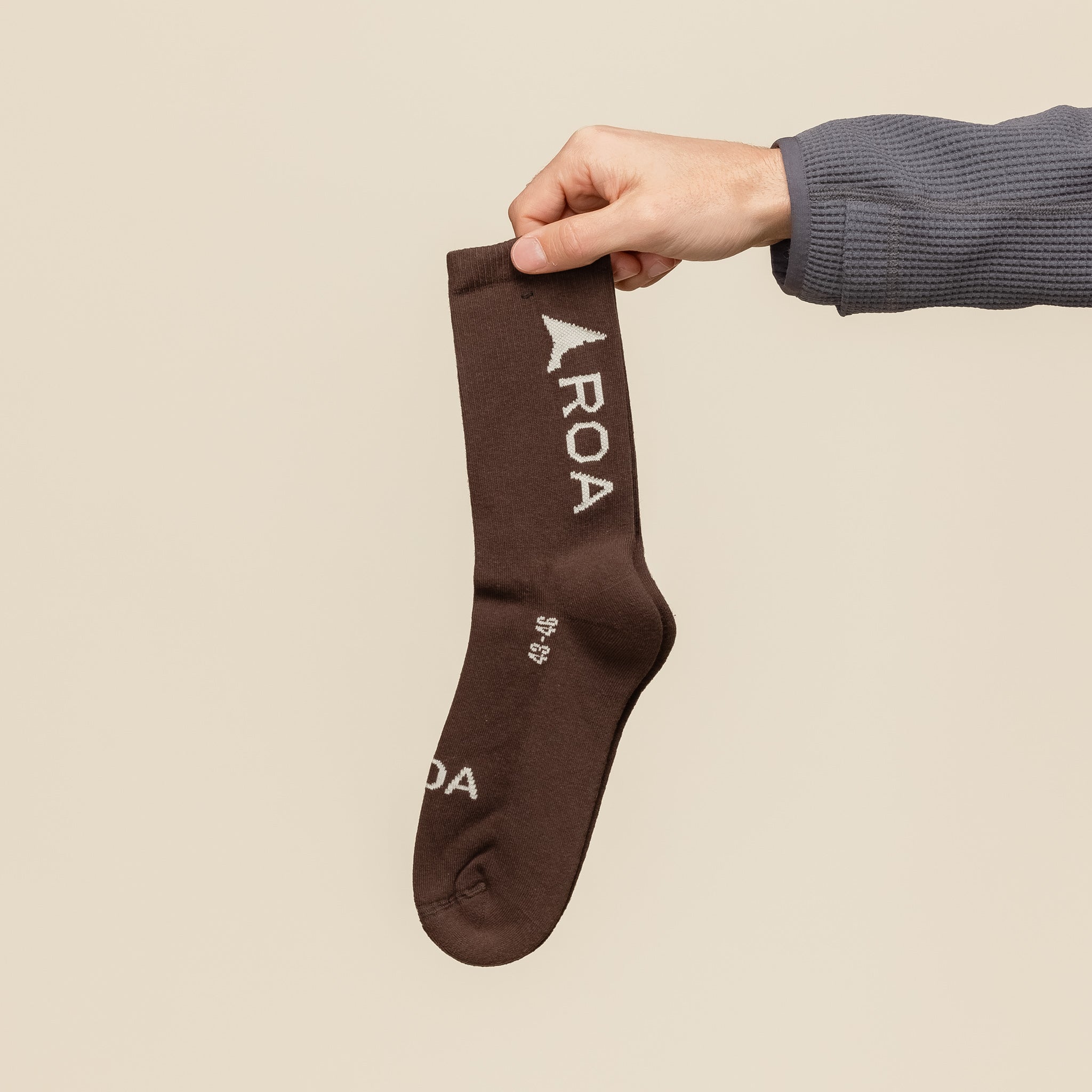 Roa Hiking - Logo Socks - Brown