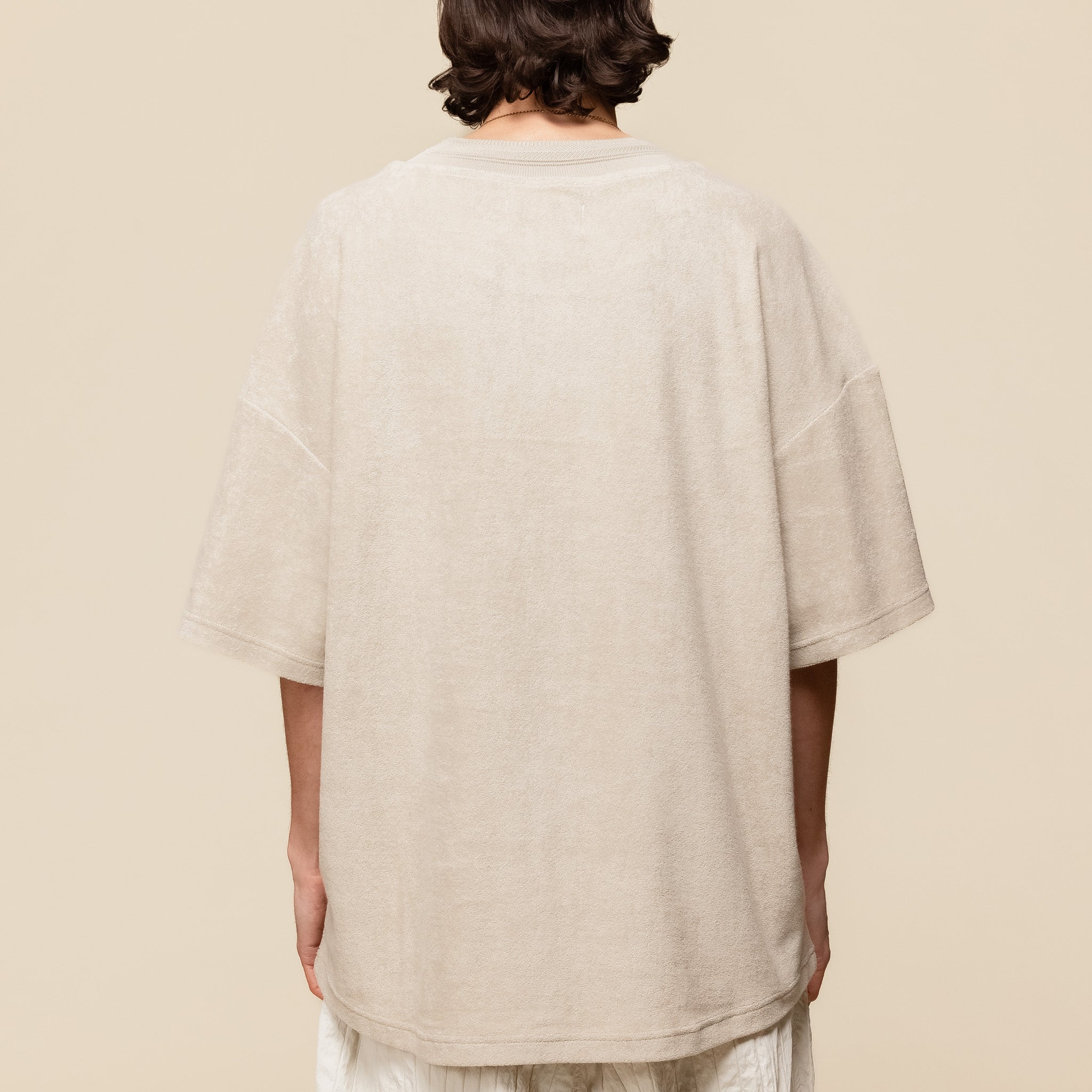 Merely Made - Hmong Den Wide Roundneck T-shirt - Sand Beige 24SML242TS "merely made website" "merely made stockist"