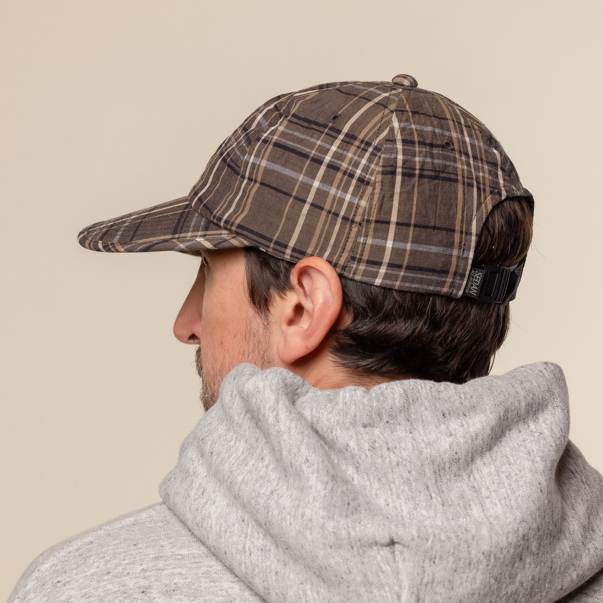 SEDAN ALL-PURPOSE - Classic Logo Madras Plaid Cap - Black Plaid