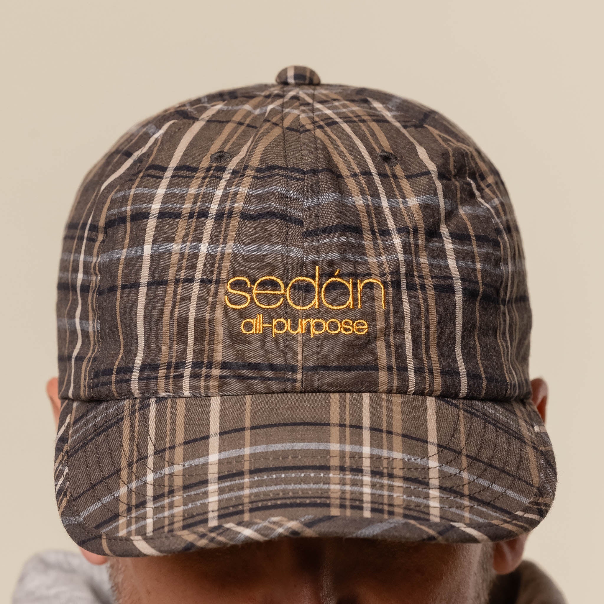 SEDAN ALL-PURPOSE - Classic Logo Madras Plaid Cap - Black Plaid