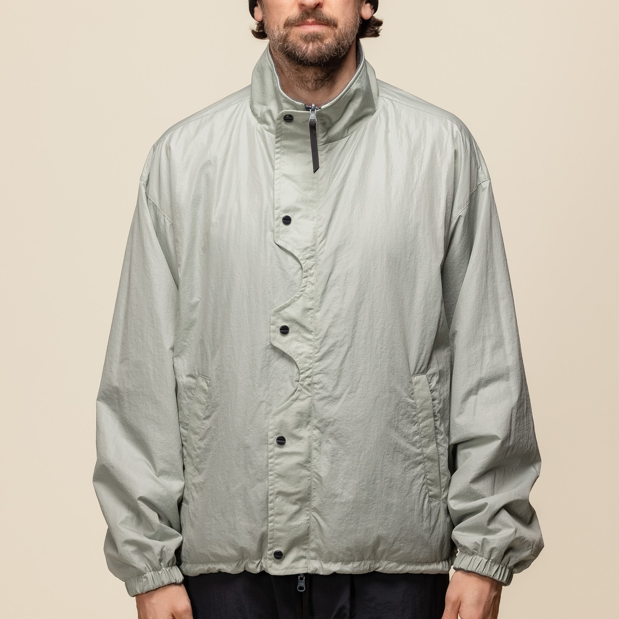 Meanswhile - Reversible Fleece Jacket - Sage Green MW-JKT24208