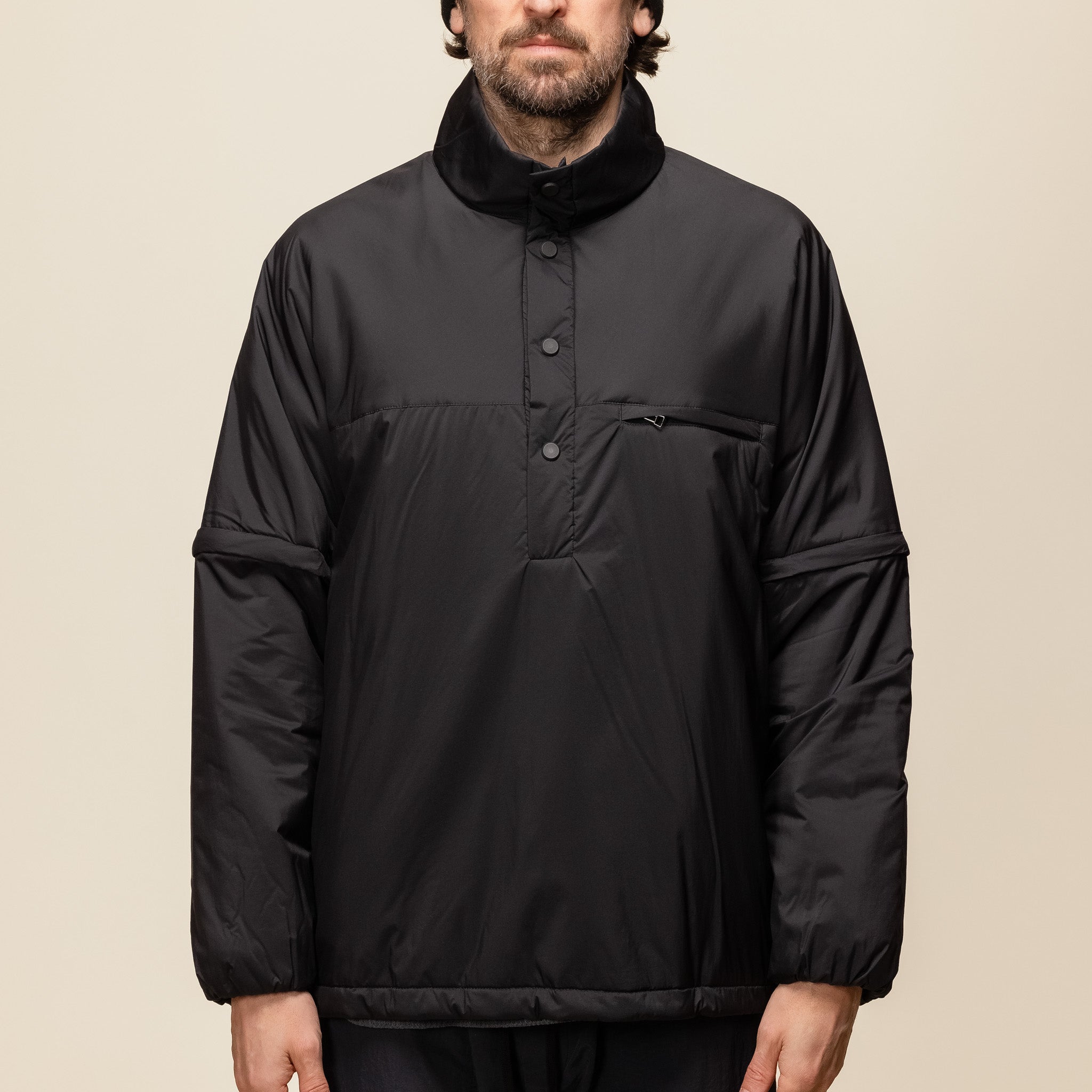 Meanswhile - Ultralight Padded Shirt - Off Black MW-SH24204