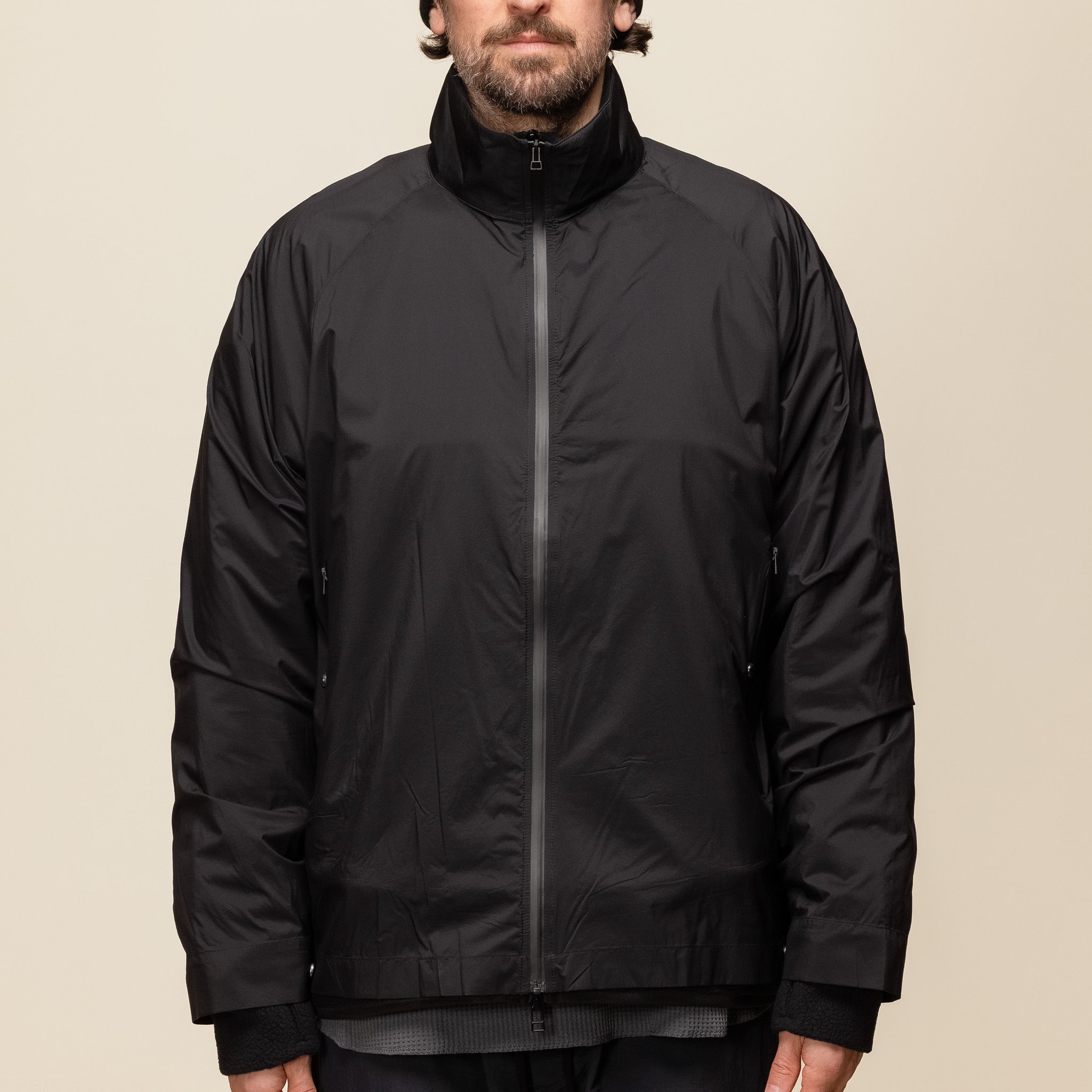 Meanswhile - Polartec Fleece Overwrap Jacket - Off Black MW-JKT2409