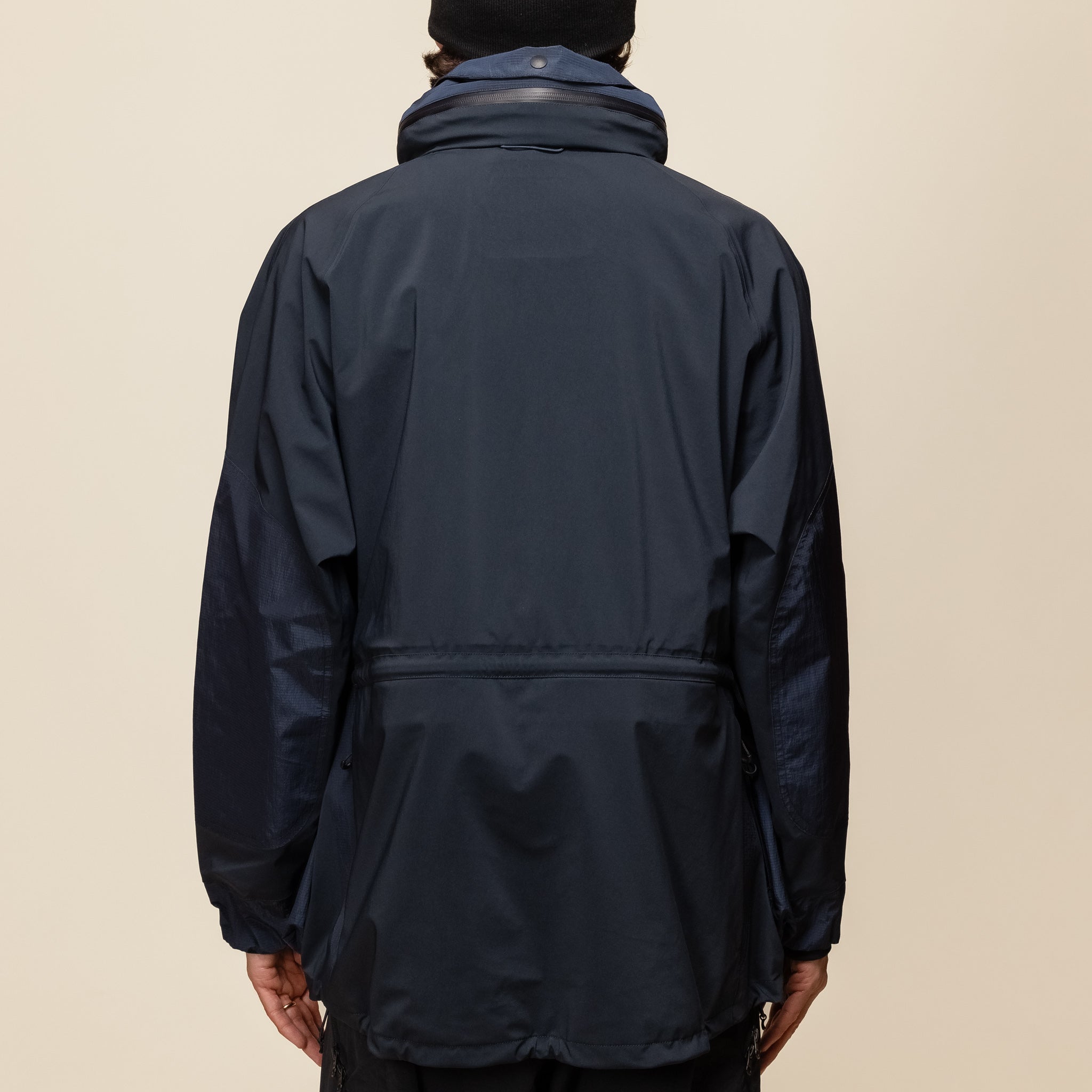 Norbit by Hiroshi Nozawa - All Weather Double Action 2 Way Collar Jacket - Navy