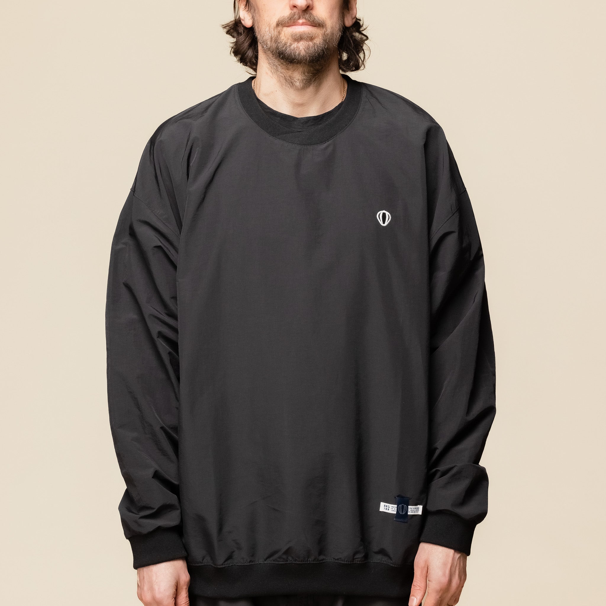 Anglan - Windbreaker Sweatshirt - Black