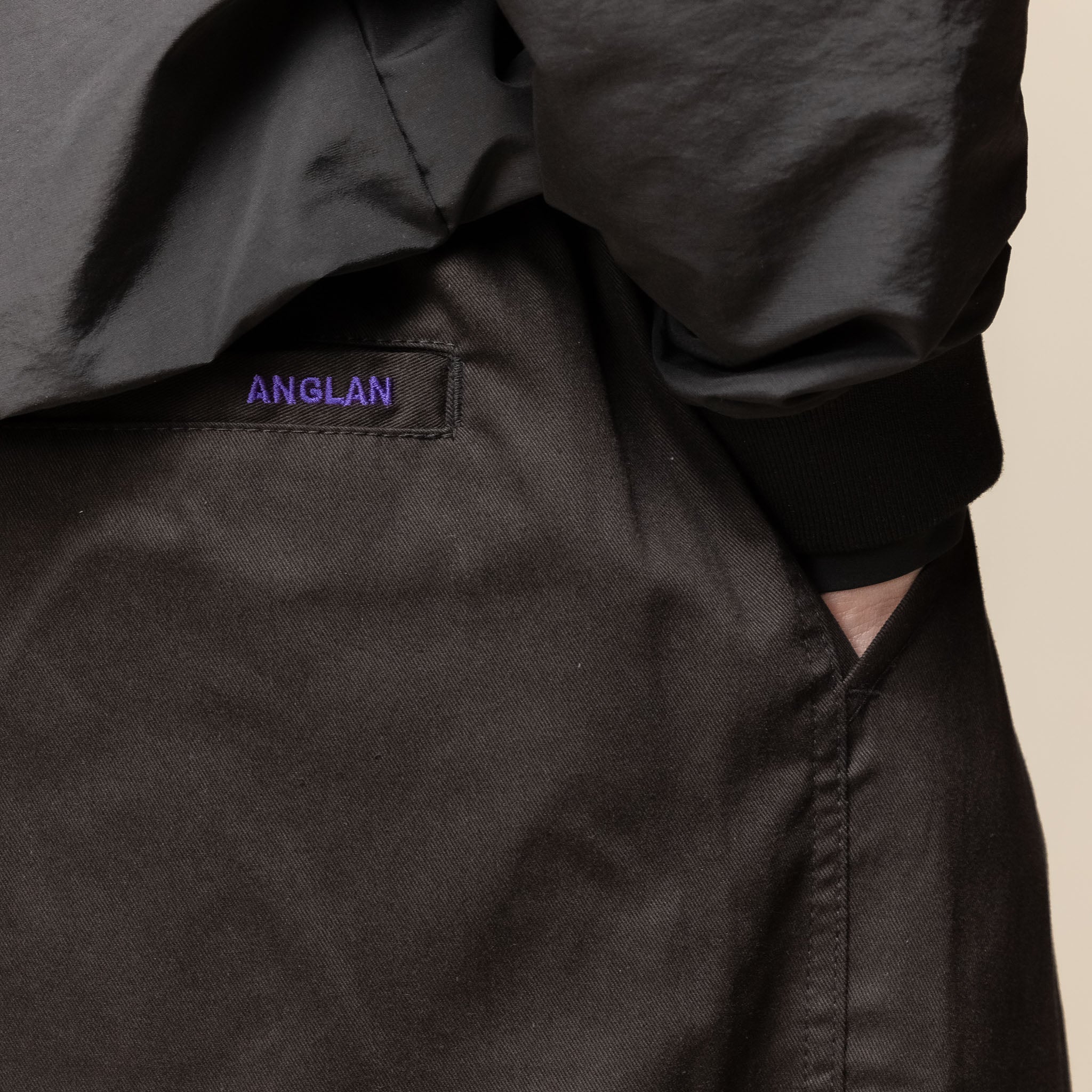 Anglan - Cotton Twill Belted Balloon Pants - Black "Anglan pants" "Anglan stockists" "Anglan website"