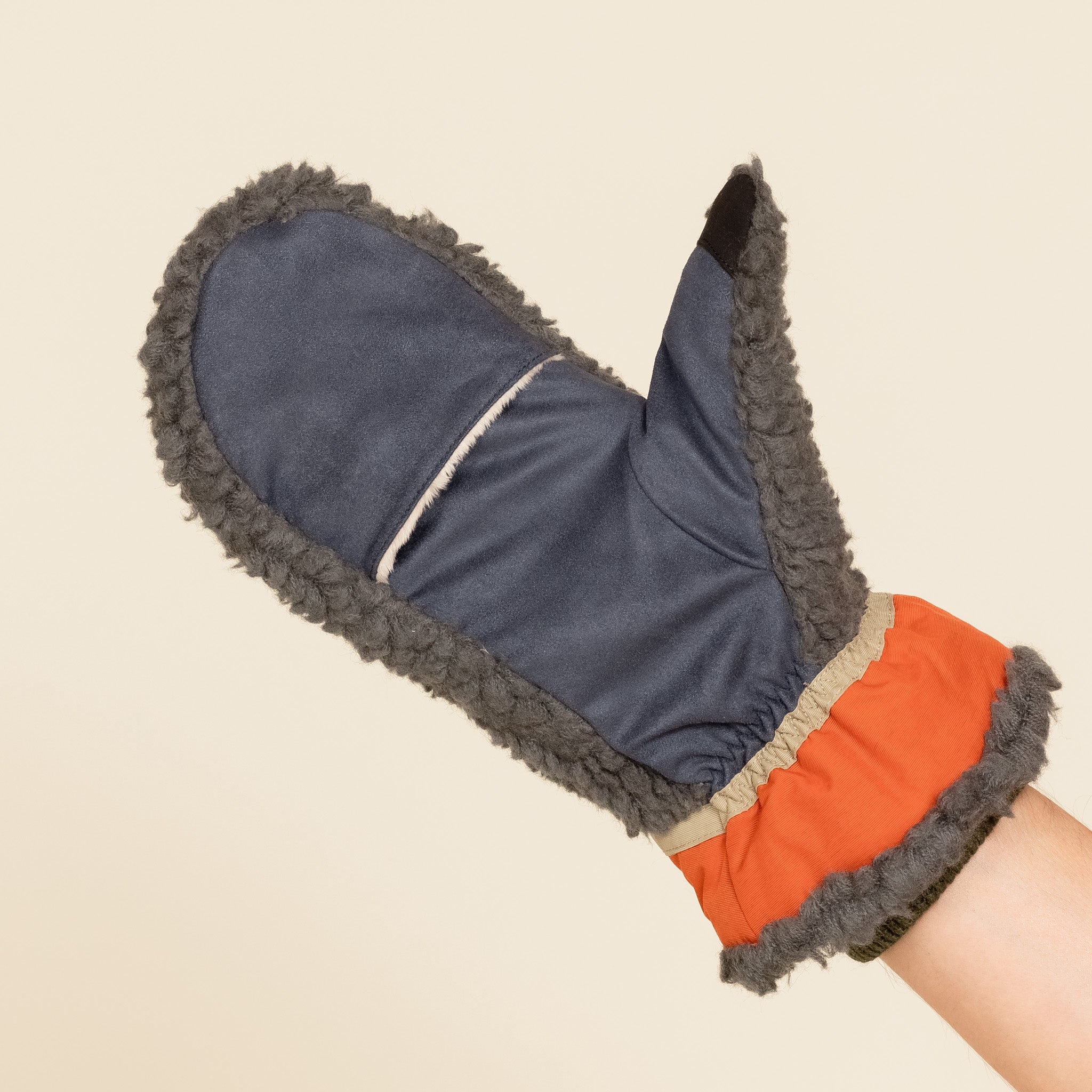 Elmer Gloves - Teddy Deep Pile Mittens - Khaki EM354 "Elmer gloves stockists" "Elmer gloves"