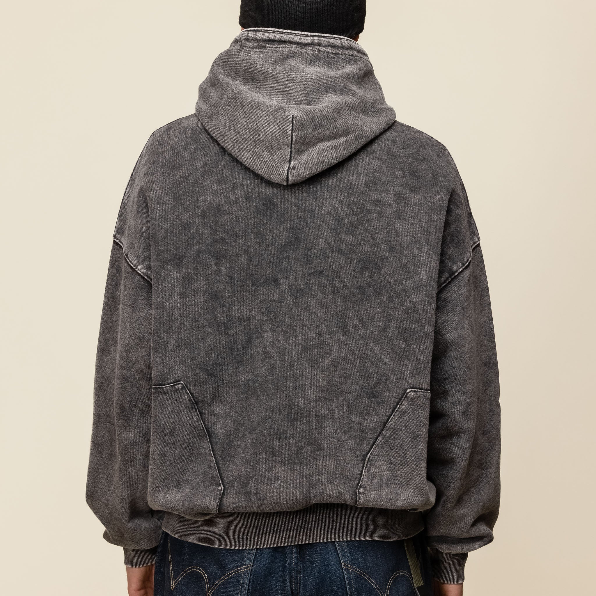 DEMARCOLAB - Acid Zip Hoody - Carbon