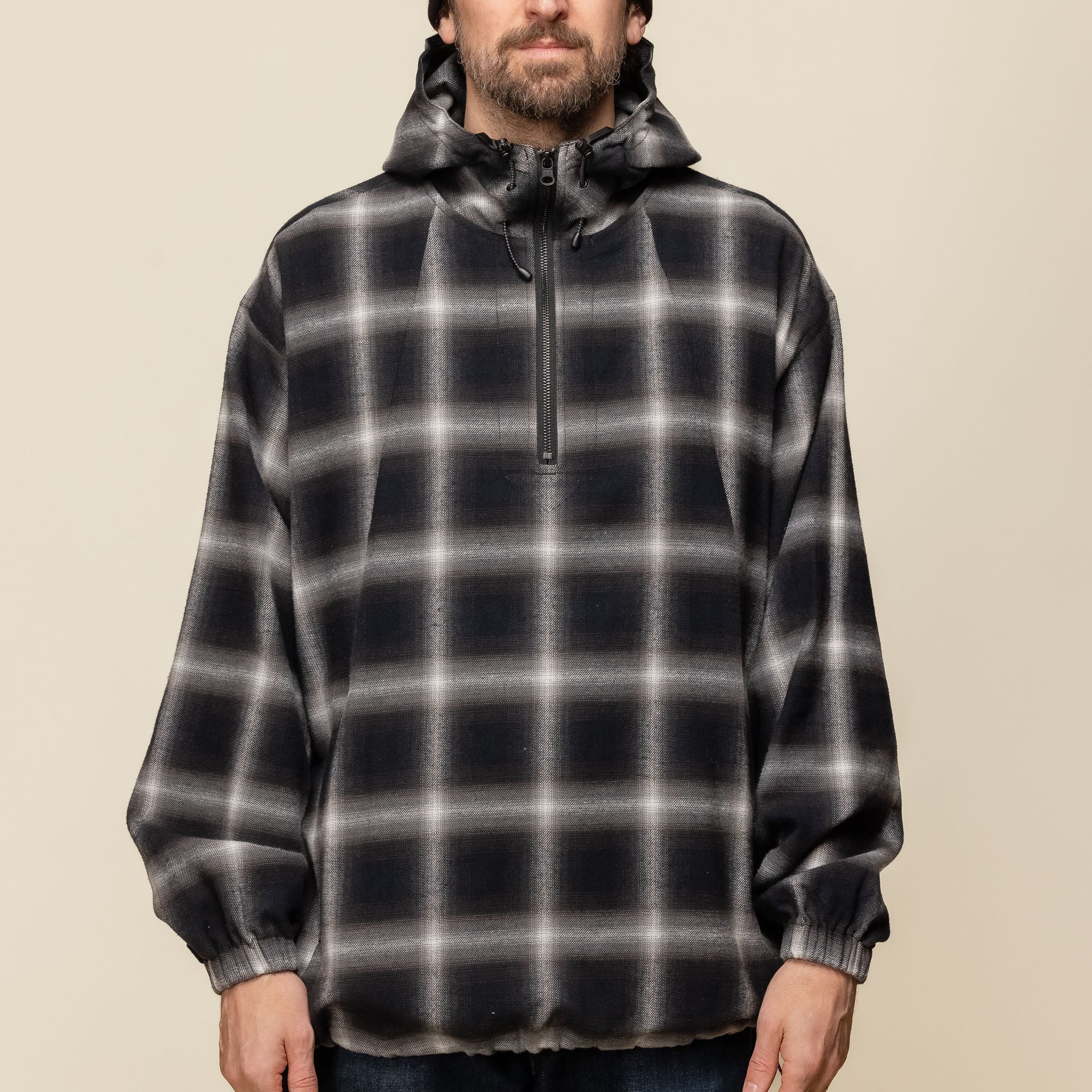 DEMARCOLAB - Plaid Pac-Norak Jacket - Black