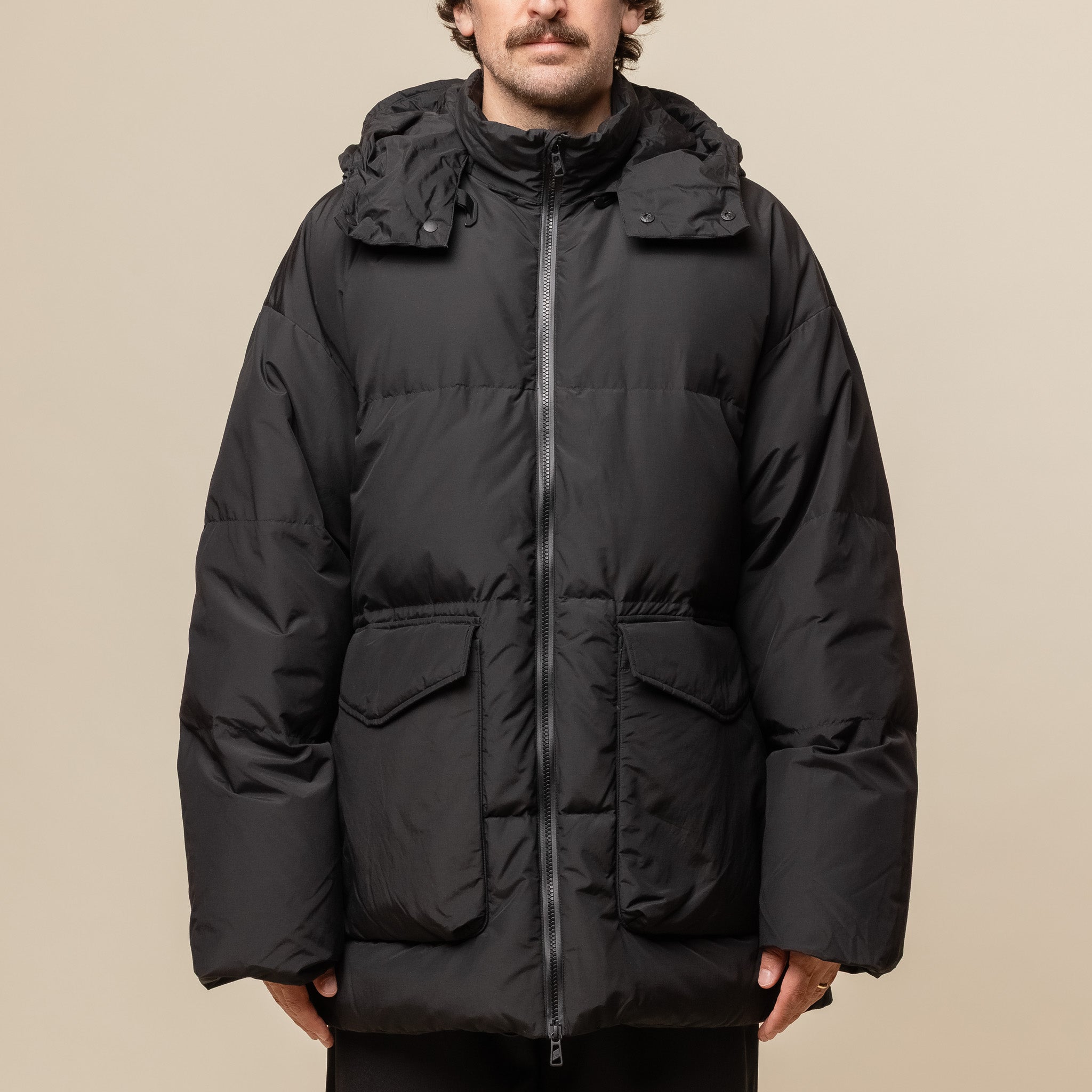 F/CE - Recycled Down Detachable Hood Jacket - Black