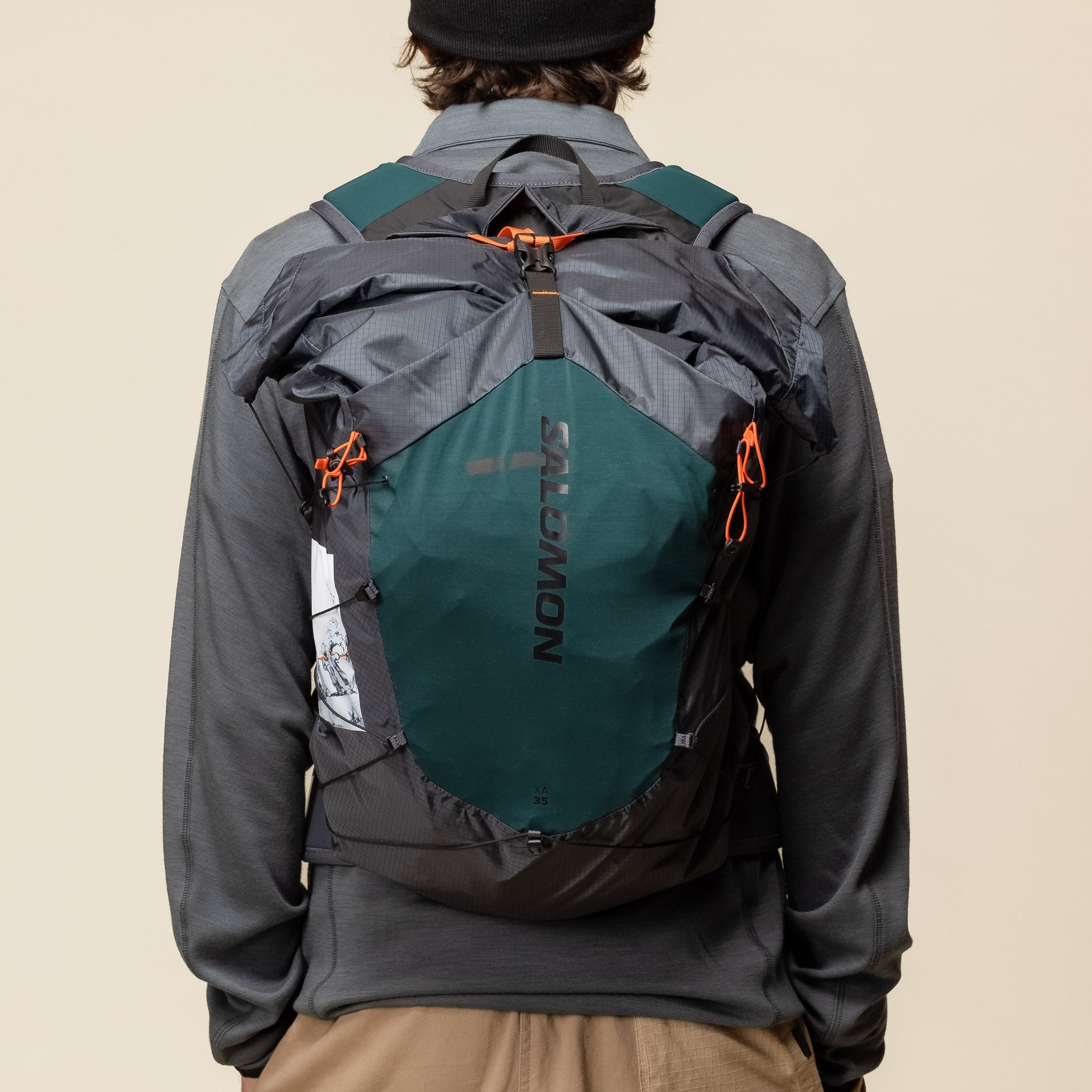 Salomon x GR10K - XA 35 GR10K Backpack - Ebony / Ponderosa Pine