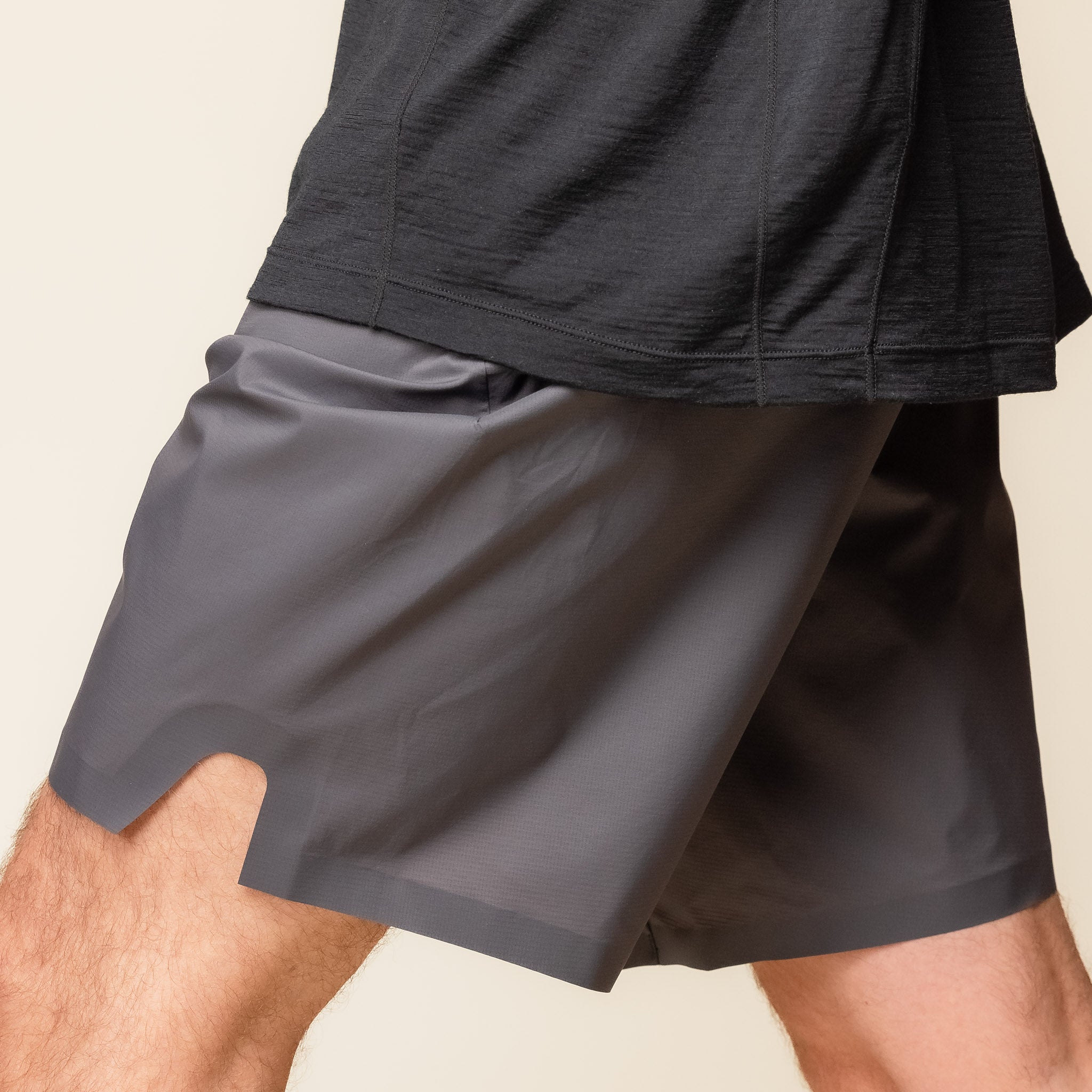 Goldwin 0 - Wind Shorts - Lead Grey GZ74151 "Goldwin 0 stockists" "Goldwin zero" "Goldwin 0 shorts" "Goldwin 0 stockists uk"