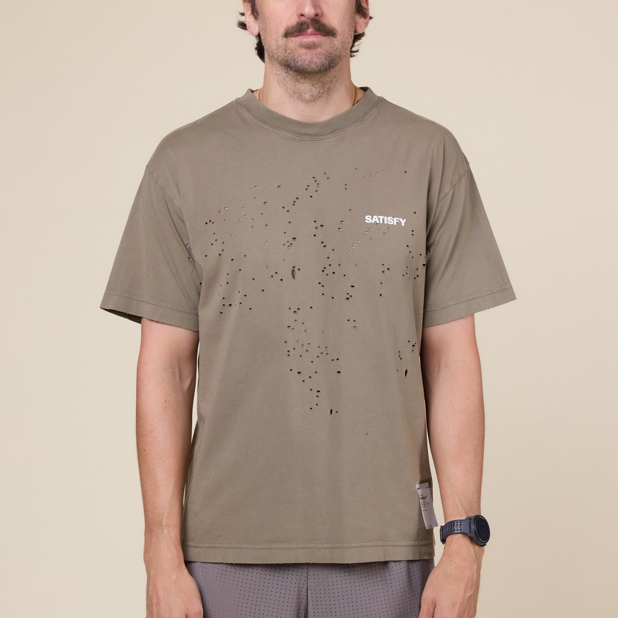 Satisfy Running - MothTech™ T‑Shirt - Aged Falcon