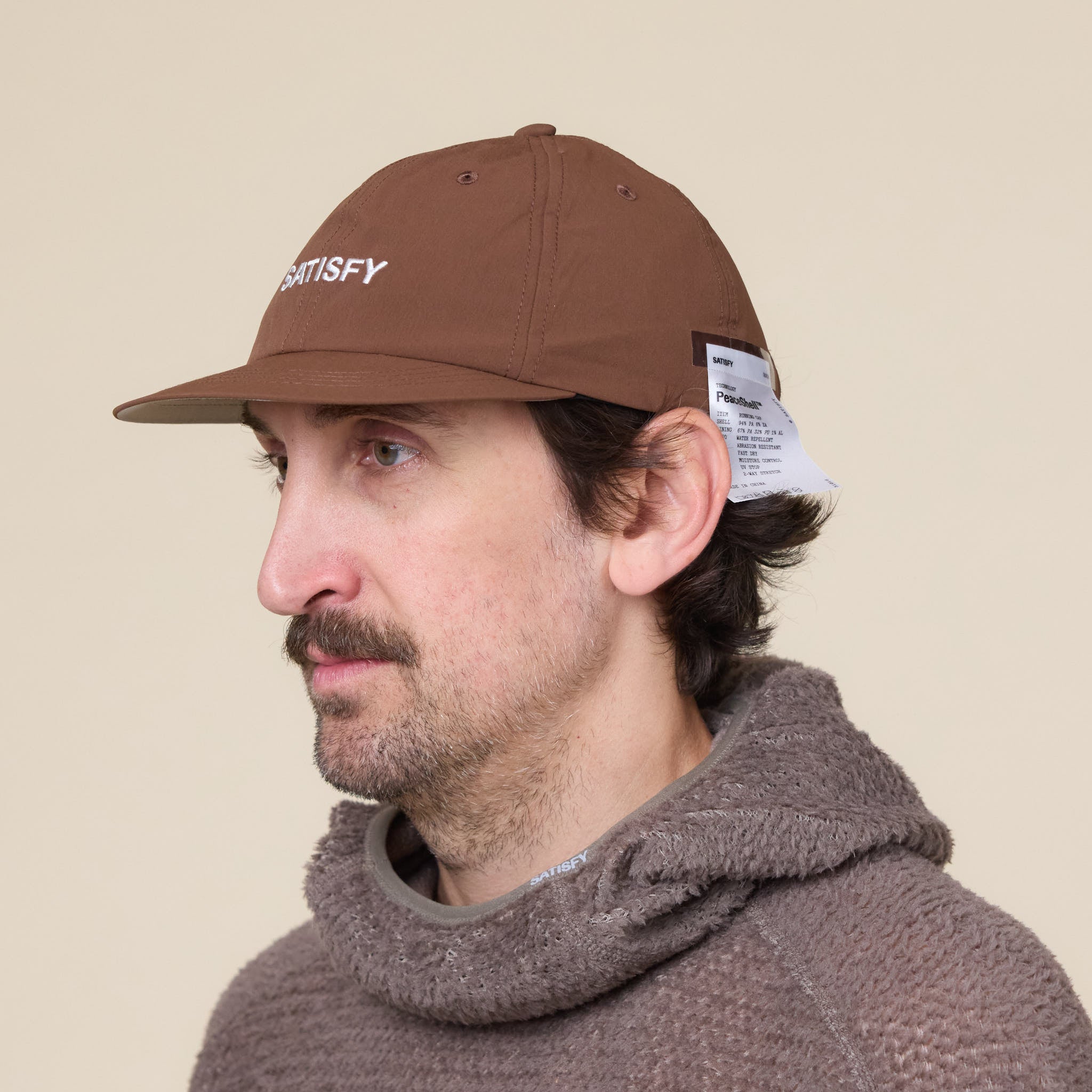 Satisfy Running - Peaceshell Running Cap - Brown