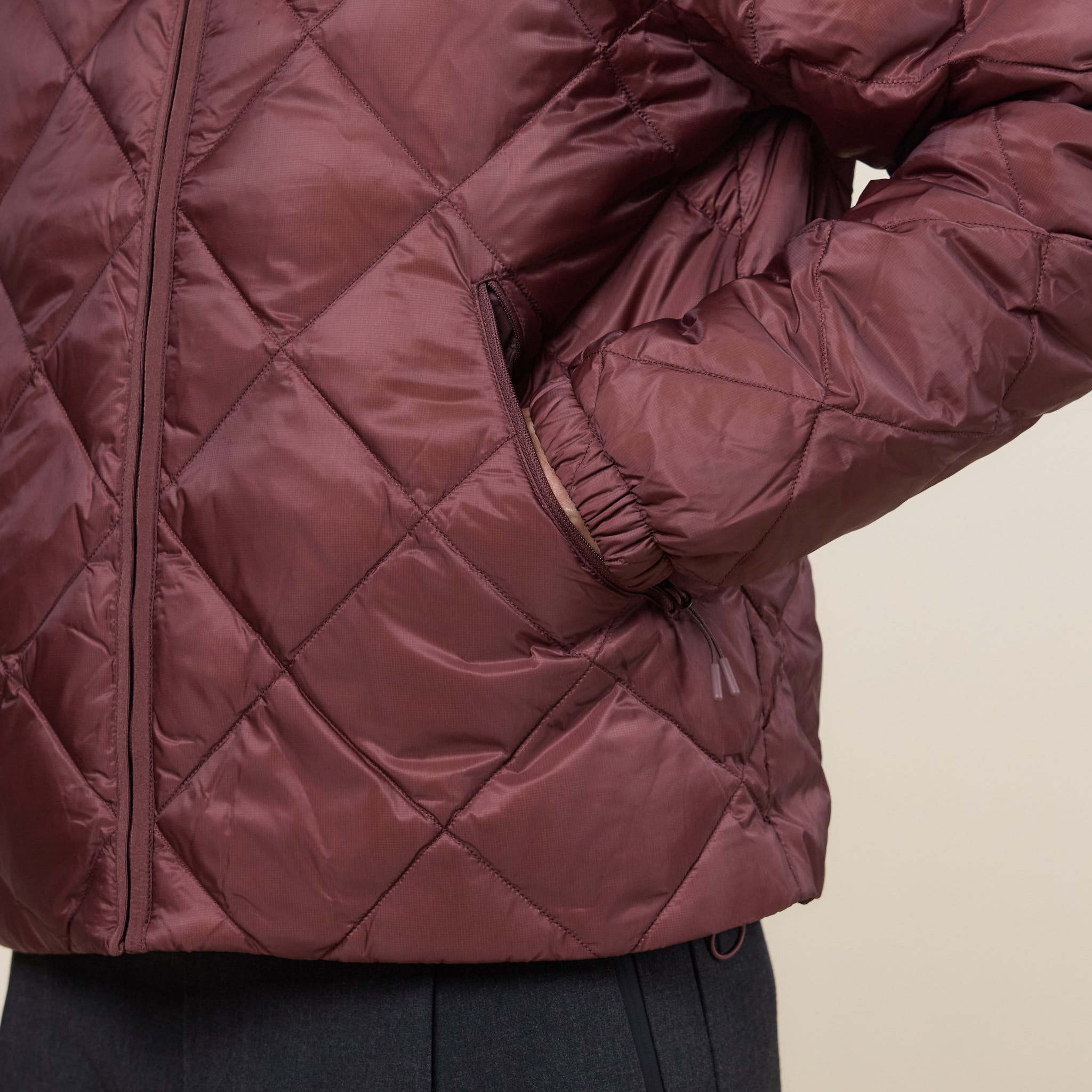 Hiking Patrol - Base Light Down Zip Off Jacket - Maroon