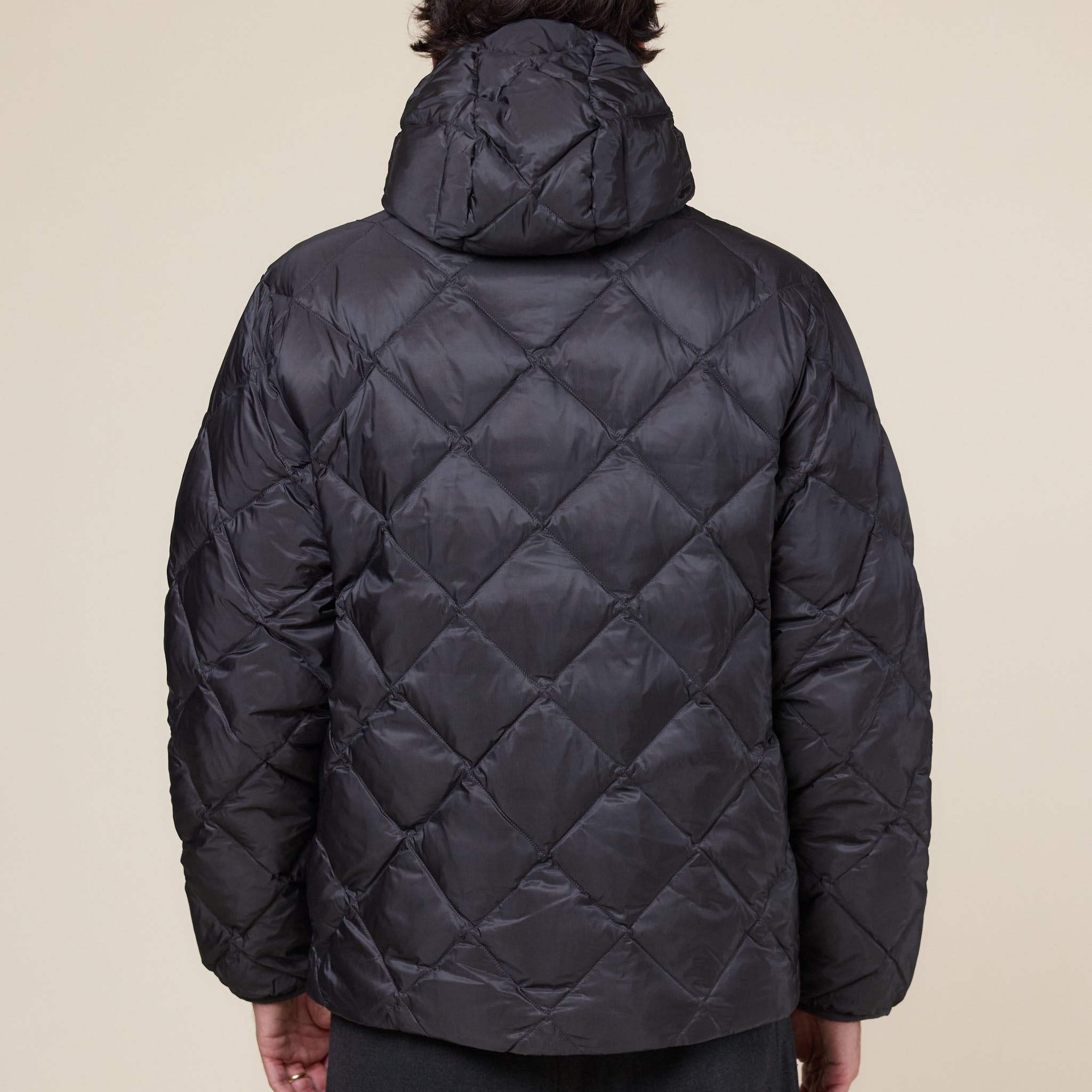 Hiking Patrol - Base Light Down Hooded Jacket - Charcoal Black