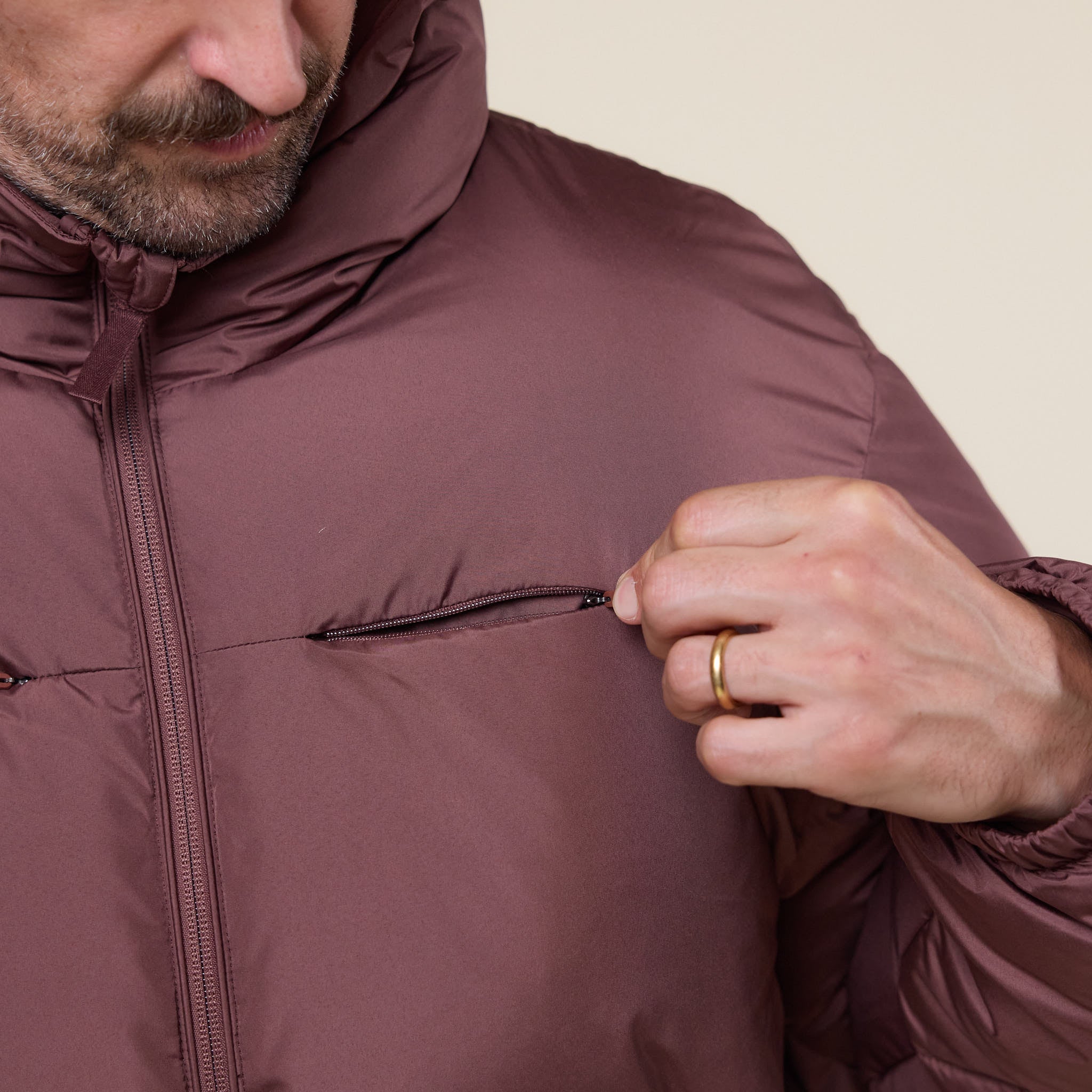 Hiking Patrol - Element Down Jacket - Maroon