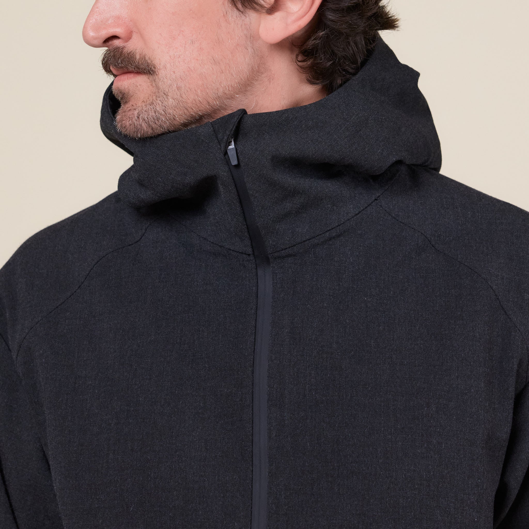 Hiking Patrol - Waypoint Texture Hooded Jacket - Dark Grey