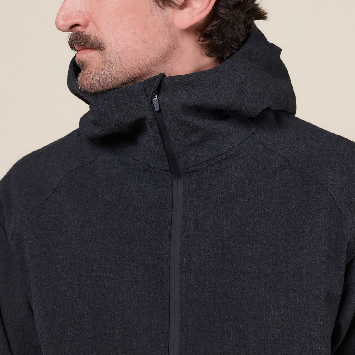 Hiking Patrol - Waypoint Texture Hooded Jacket - Dark Grey | T.T.O.O