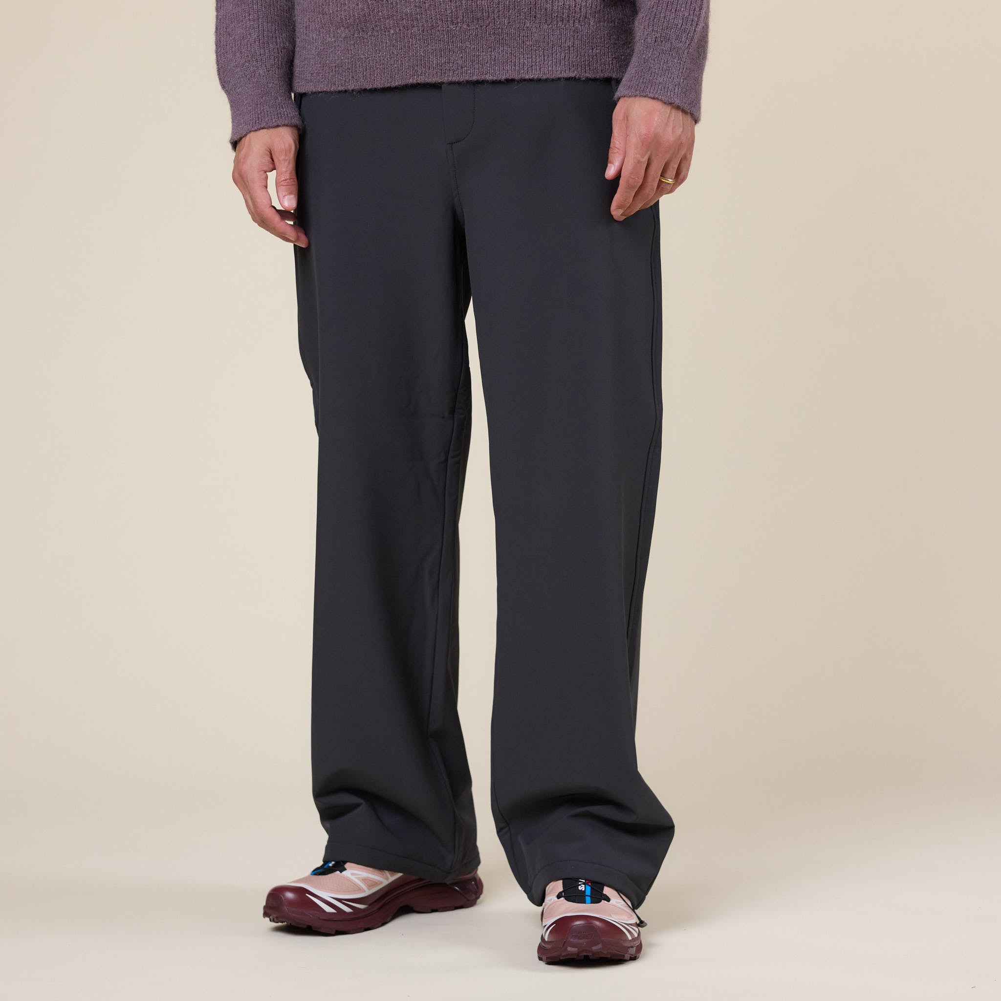 Hiking Patrol - Path Inner Brushed Softshell Trouser - Charcoal Black