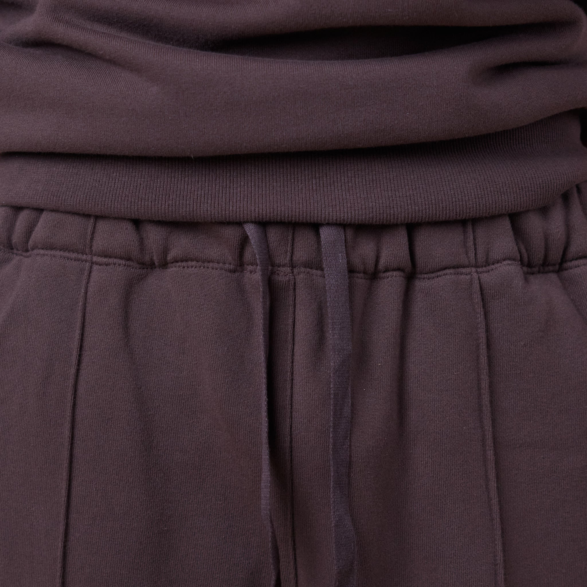Merely Made - Premium Pintuck Jersey Wide Pants - Hickory Brown