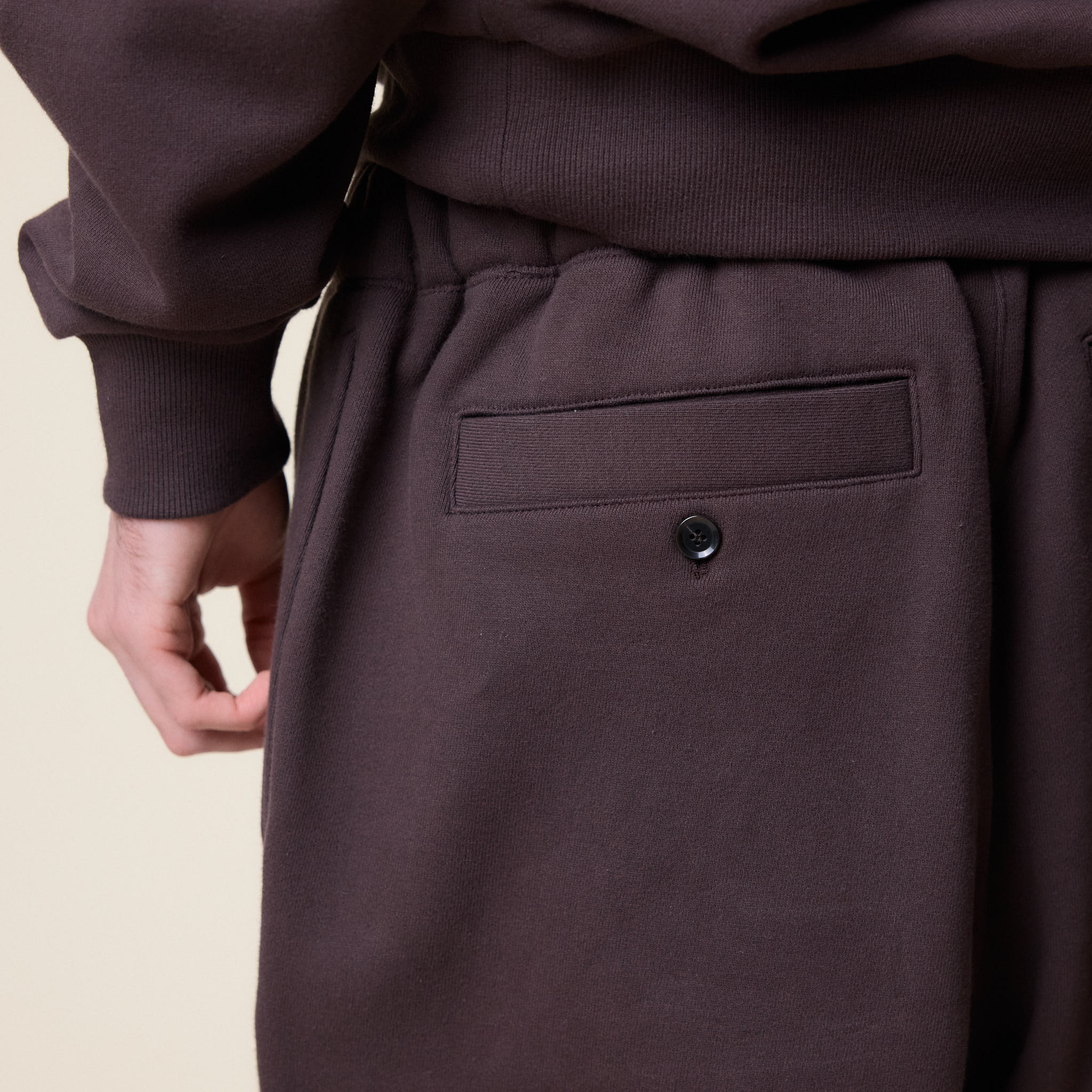 Merely Made - Premium Pintuck Jersey Wide Pants - Hickory Brown