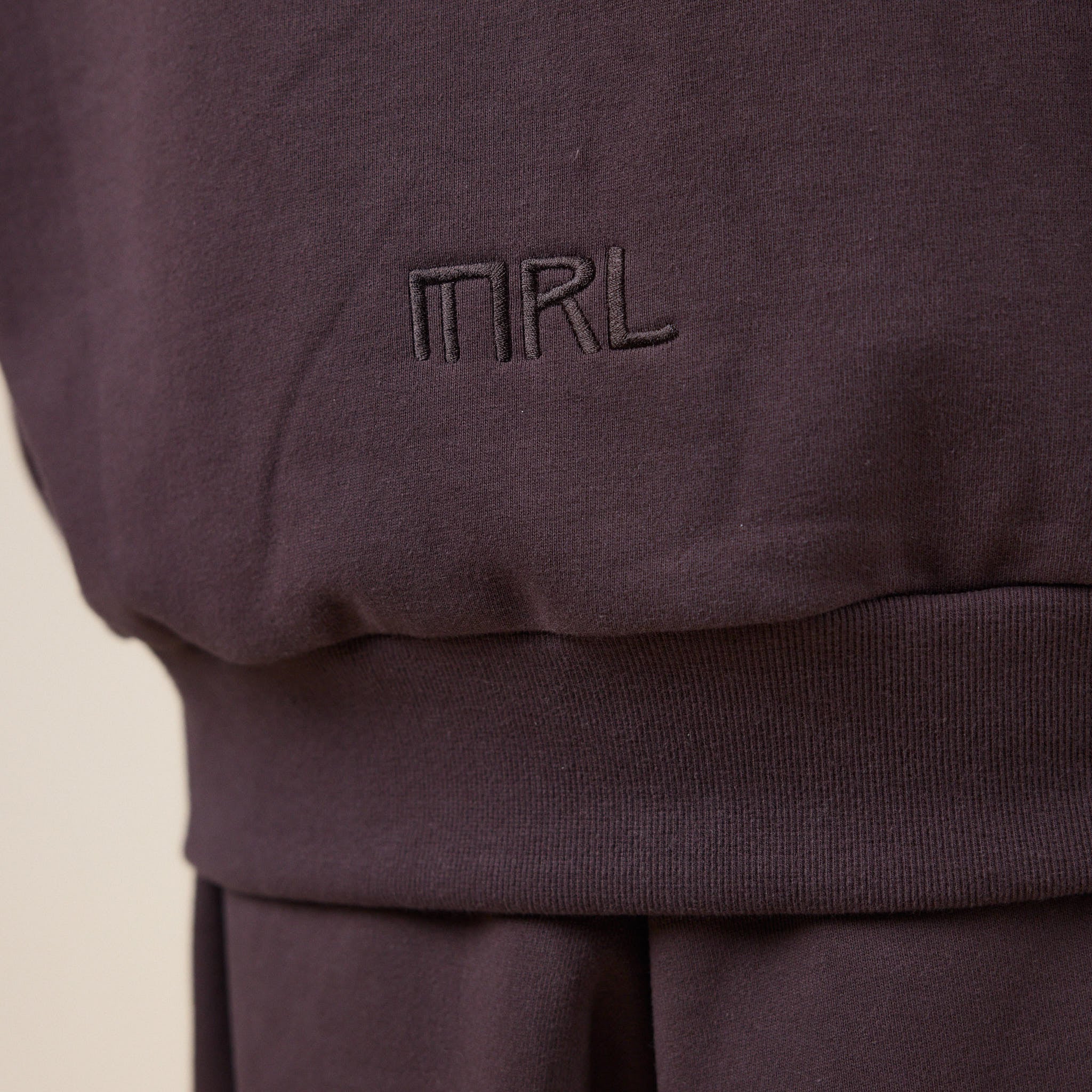 Merely Made - Premium Jacquard Wide Rib Sweatshirt - Hickory Brown
