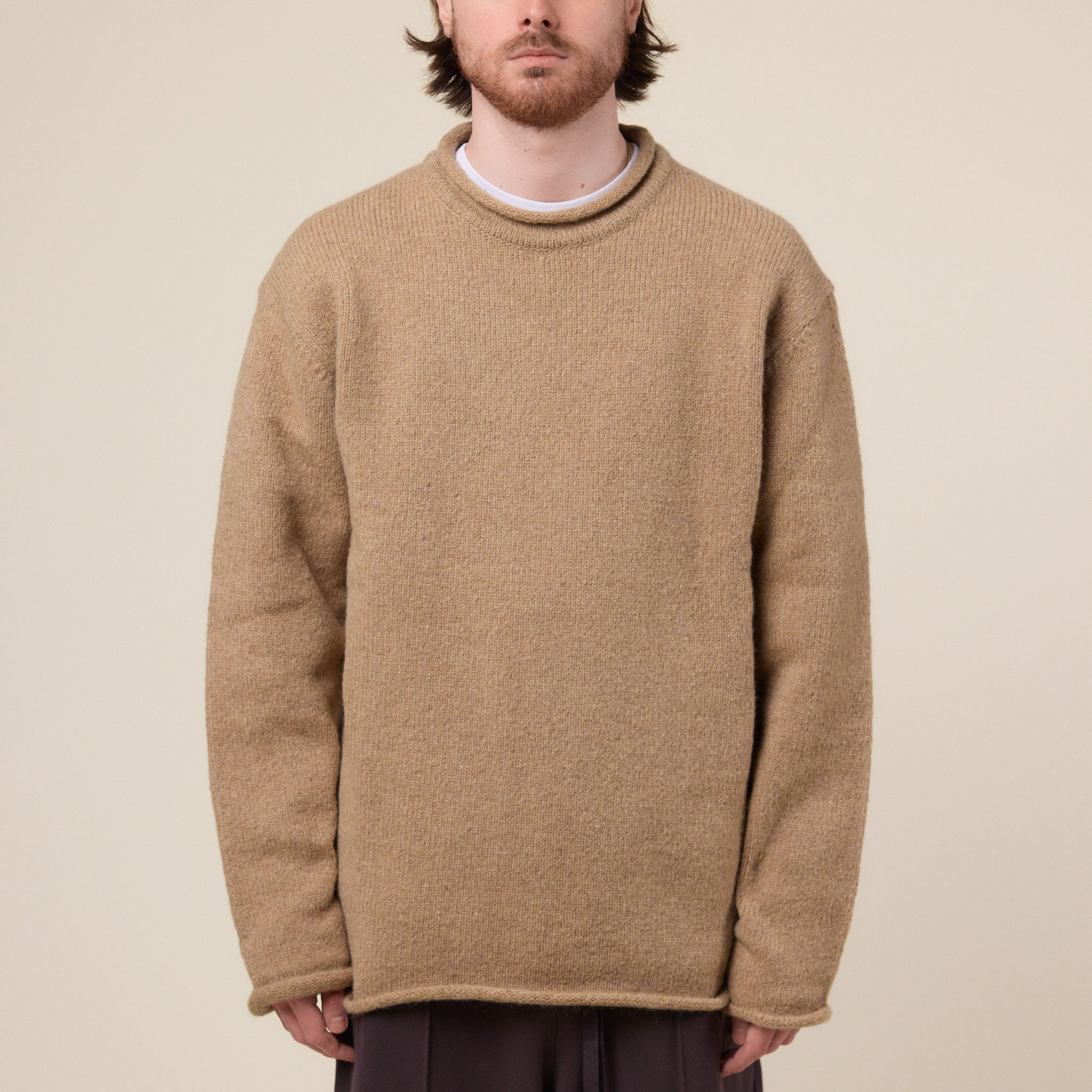 Merely Made - Premium Kidmohair Nomadic Sweater - Light Brown