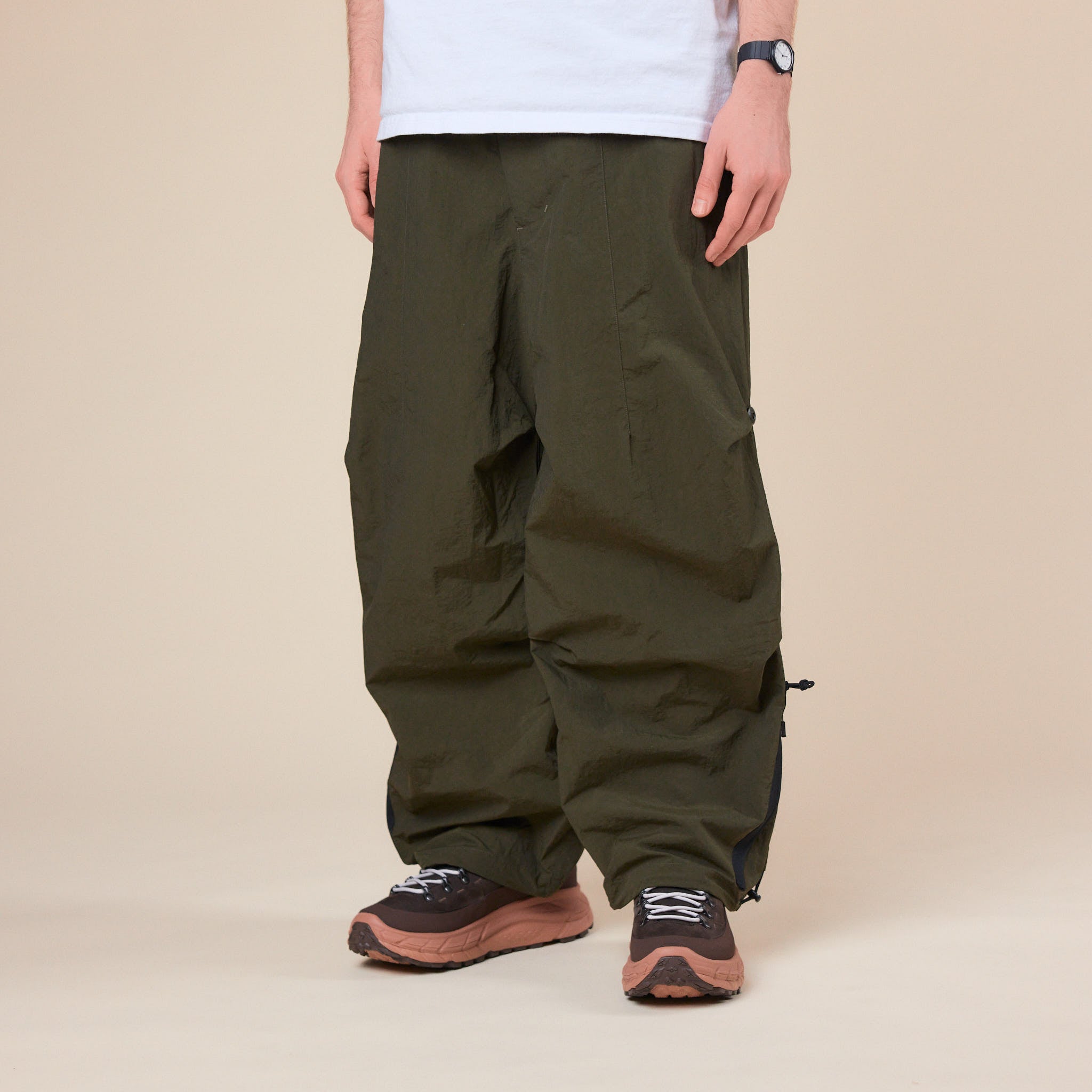 Poliquant - Changing Length Wide Zip Up Pants - Black