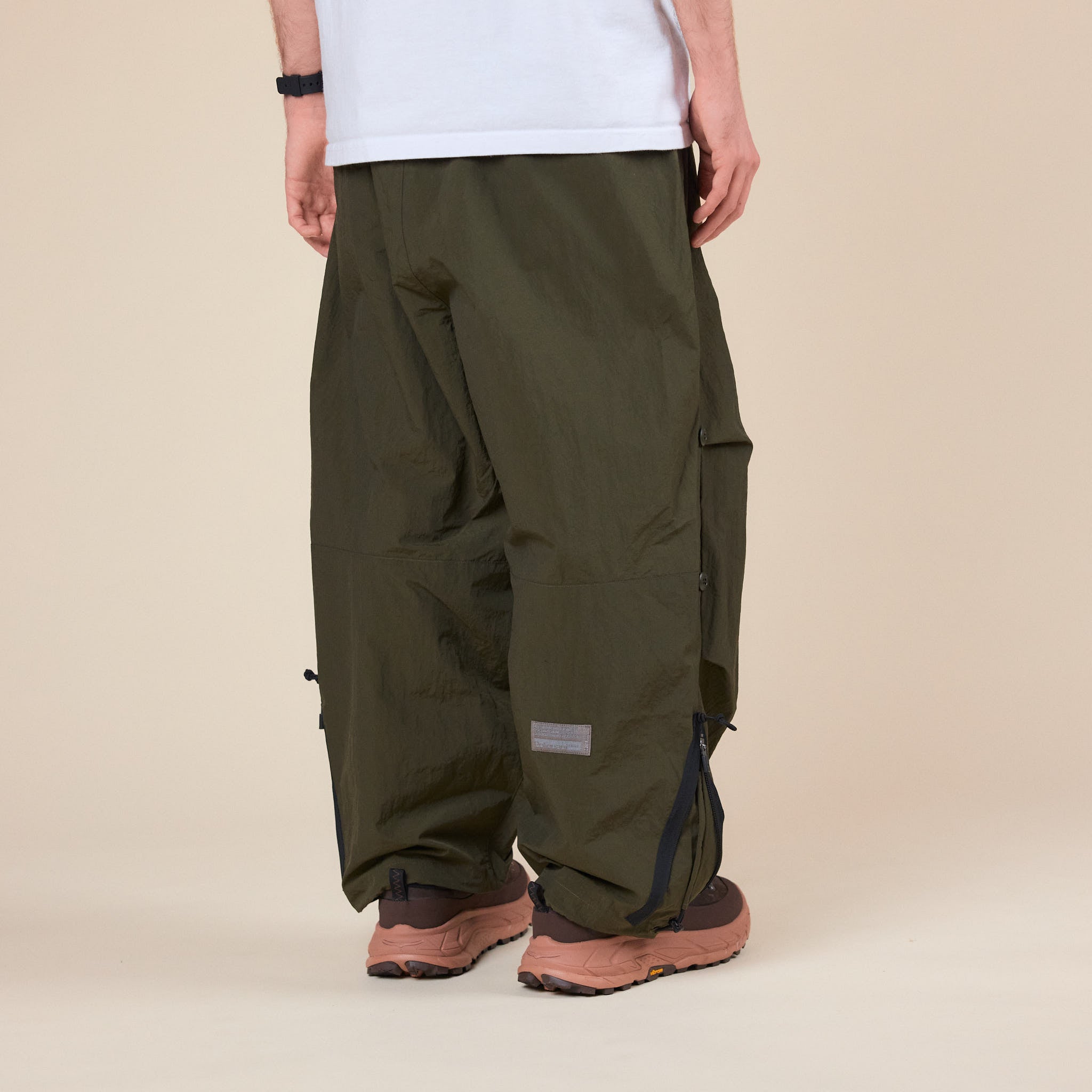 Poliquant - Changing Length Wide Zip Up Pants - Black