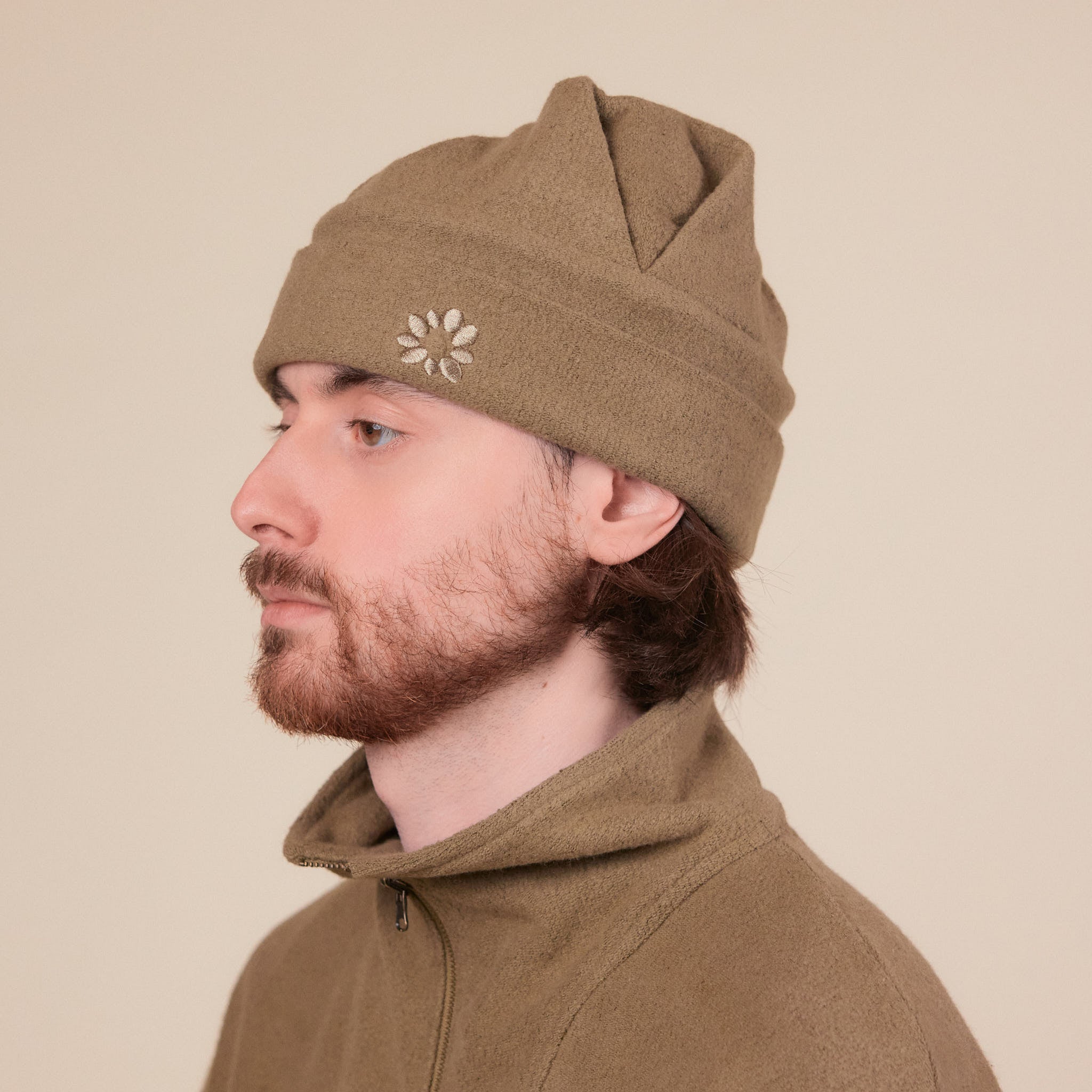 Gander - Togo Beanie Hat - Baba Ghanoush (Light Brown)
