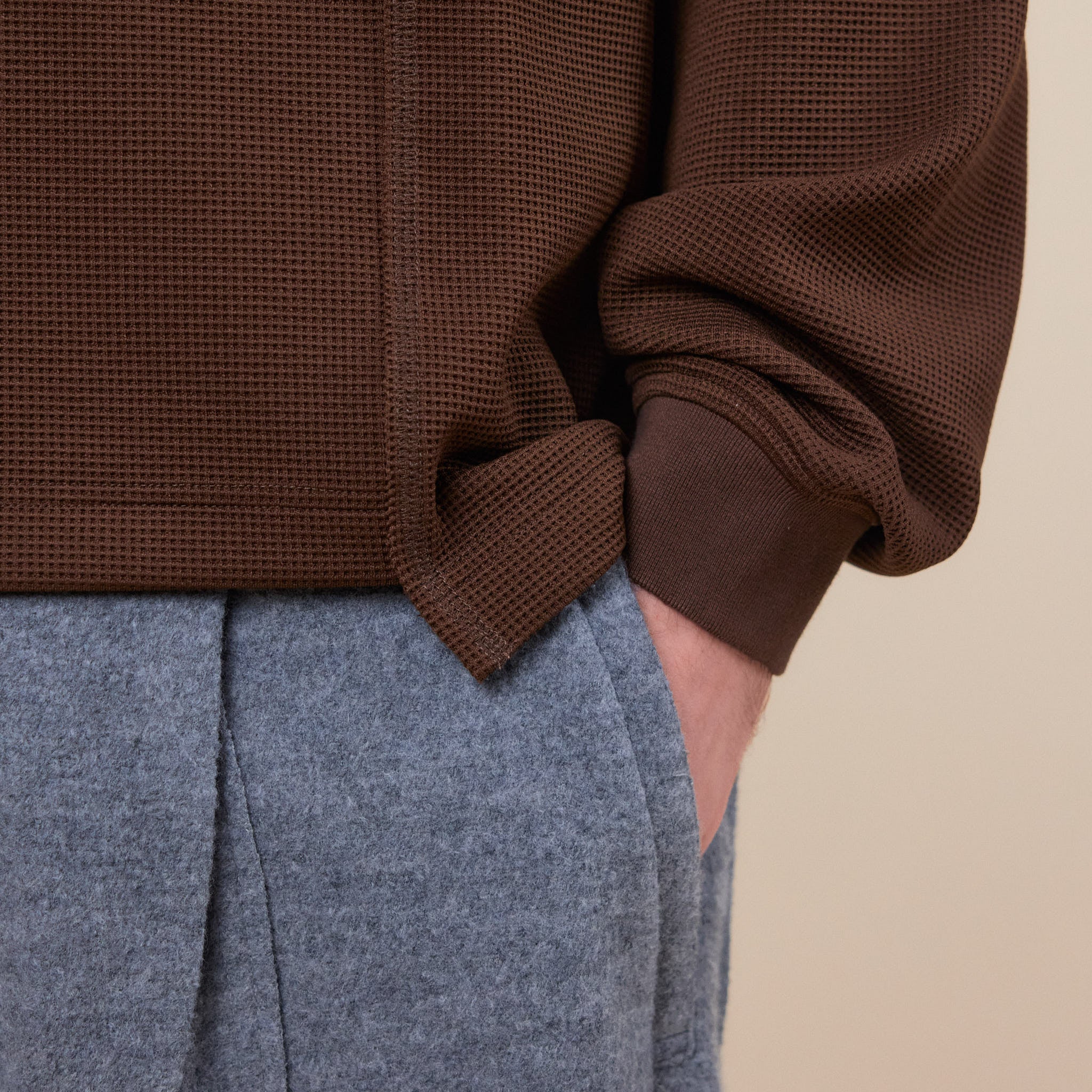 Gander - Waffle Longsleeve Top - Cacao