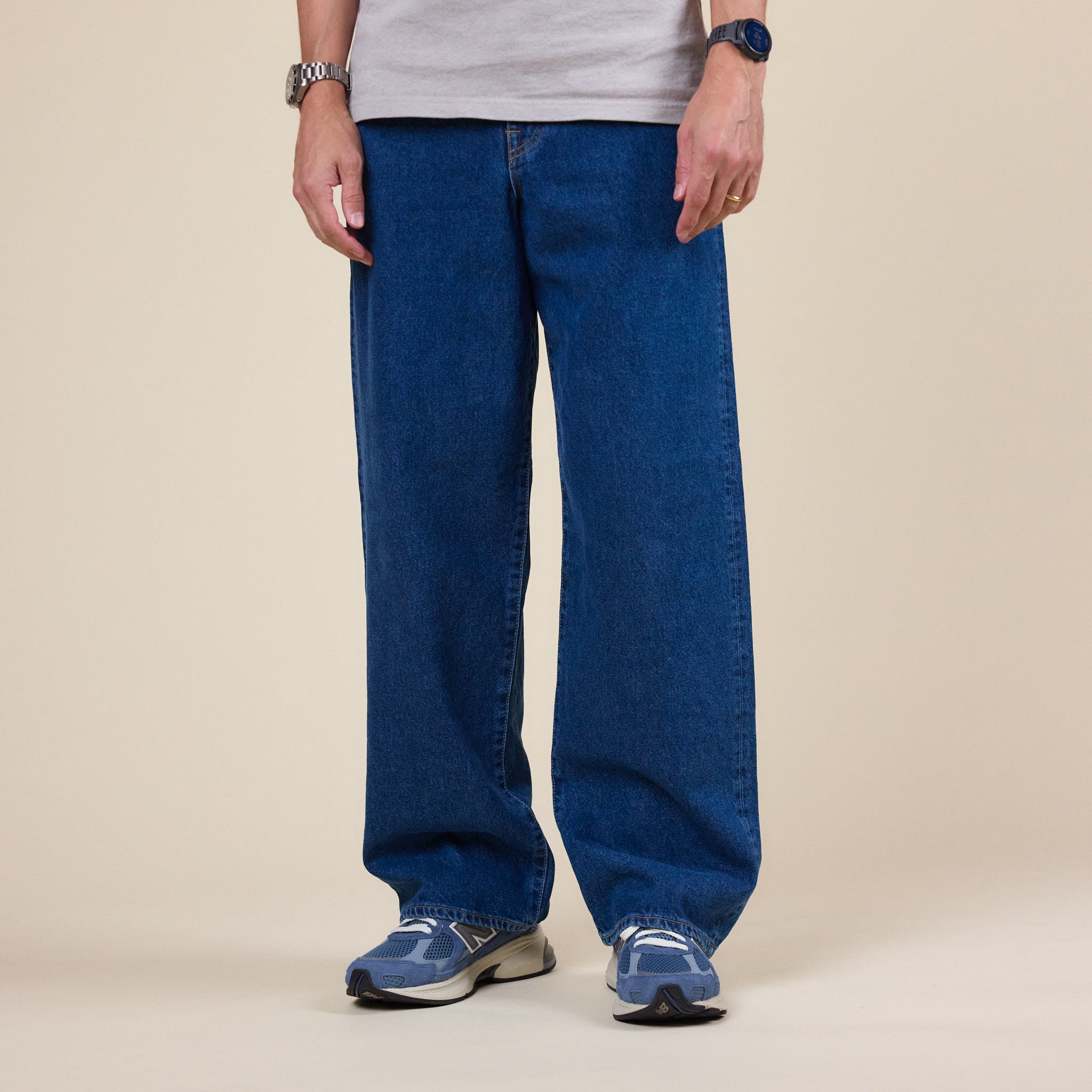 Edwin Jeans - Made in Japan Wide Pant - Blue Mid (Worn Look)