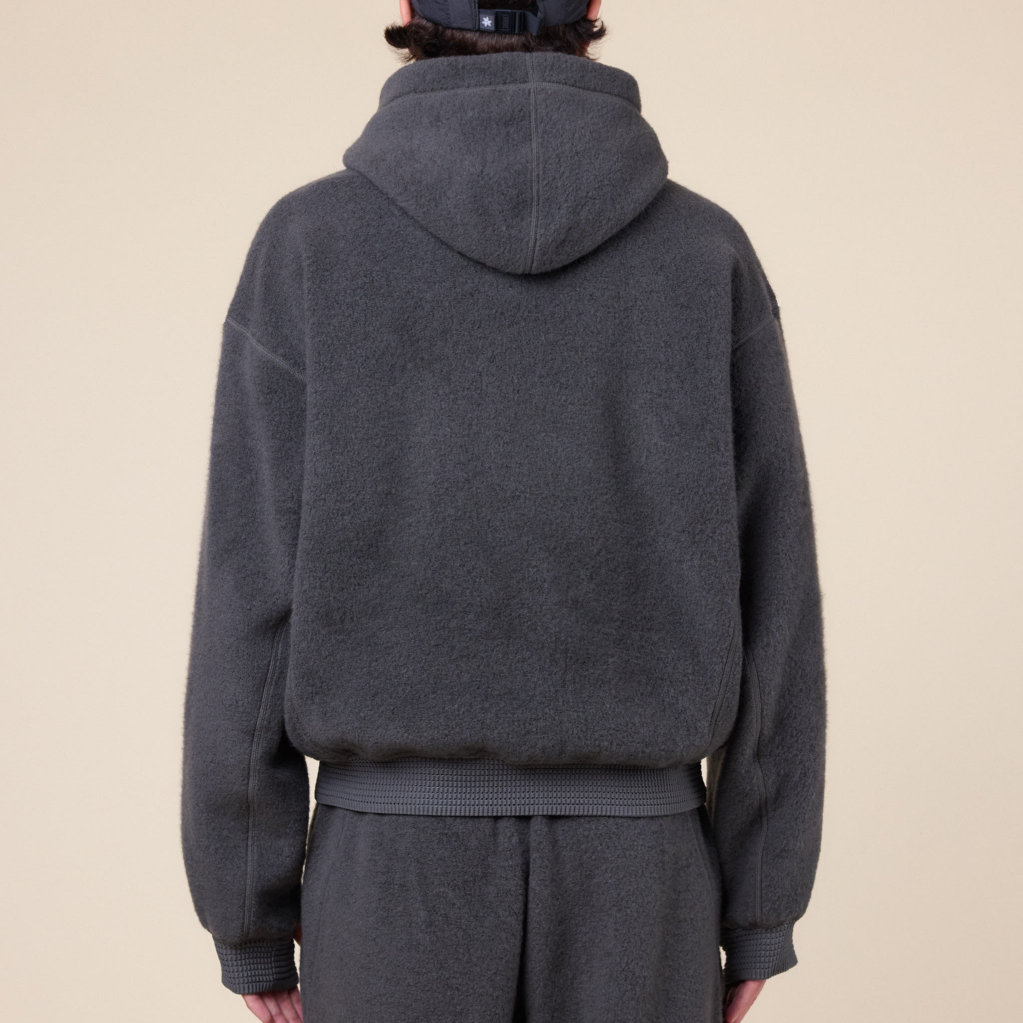 Goldwin 0 - Wool Fleece Hoodie - Dark Lava