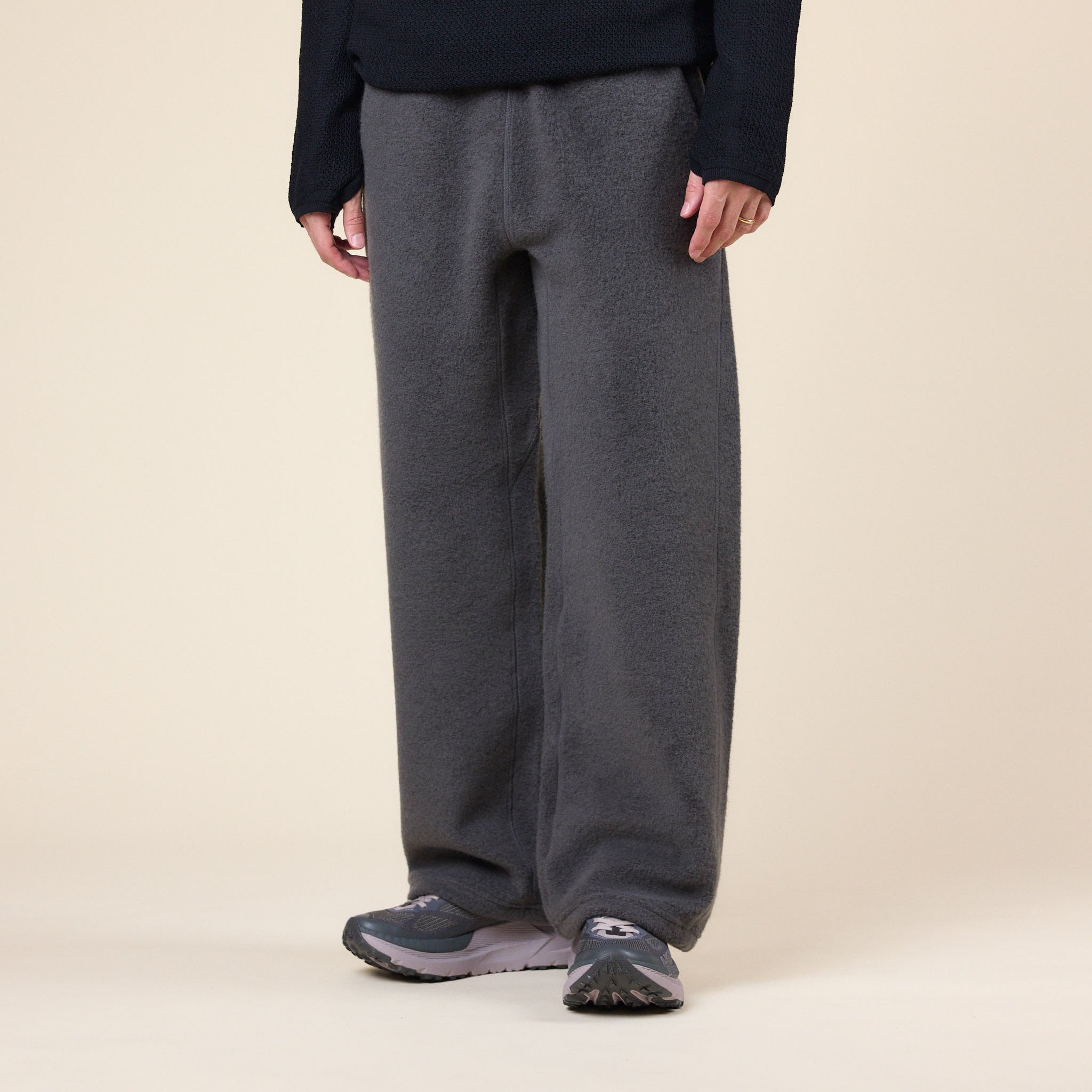 Goldwin 0 - Wool Fleece Joggers - Dark Lava
