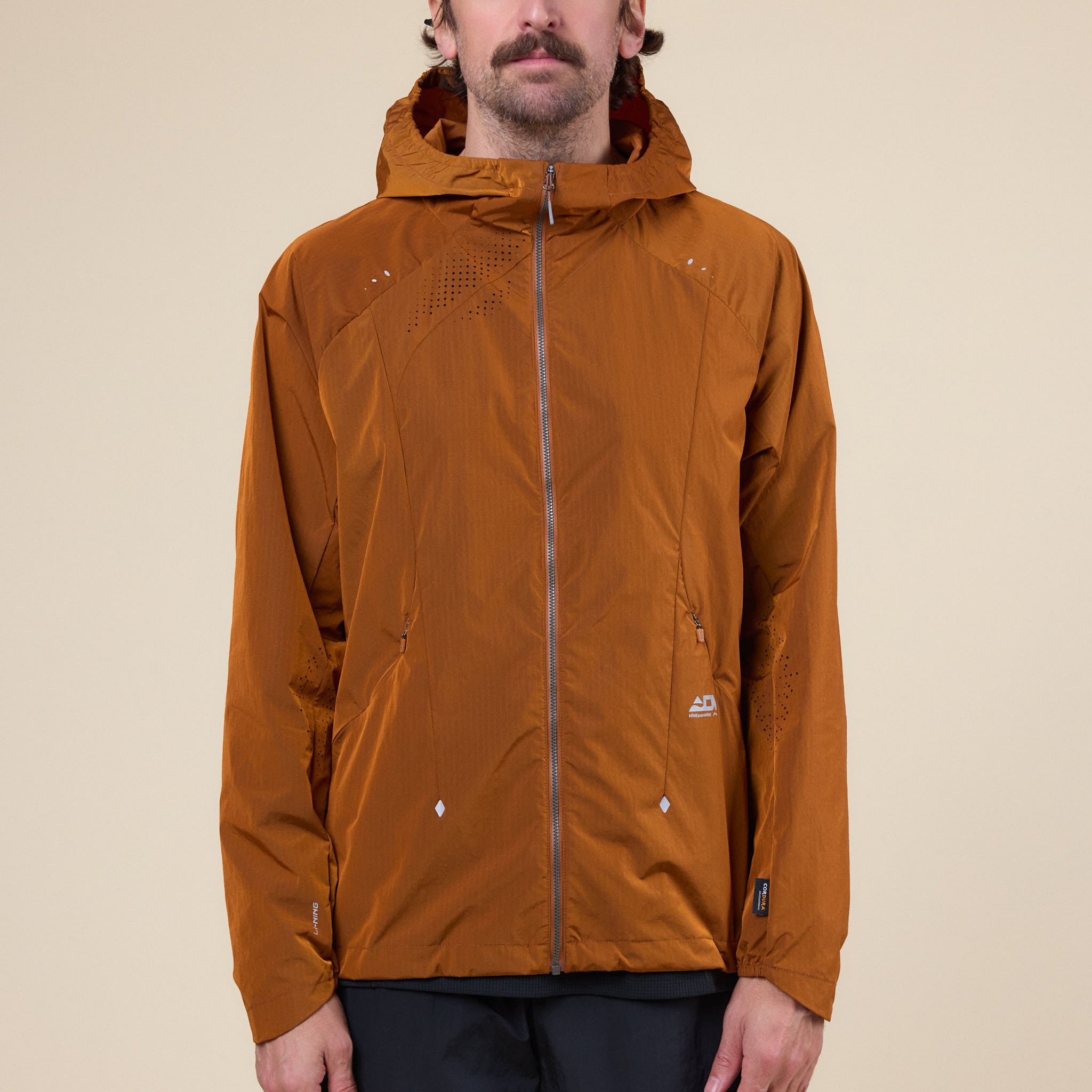 NINEpointNINE x LI-NING - Light Tracker Training Jacket - Dusty Orange
