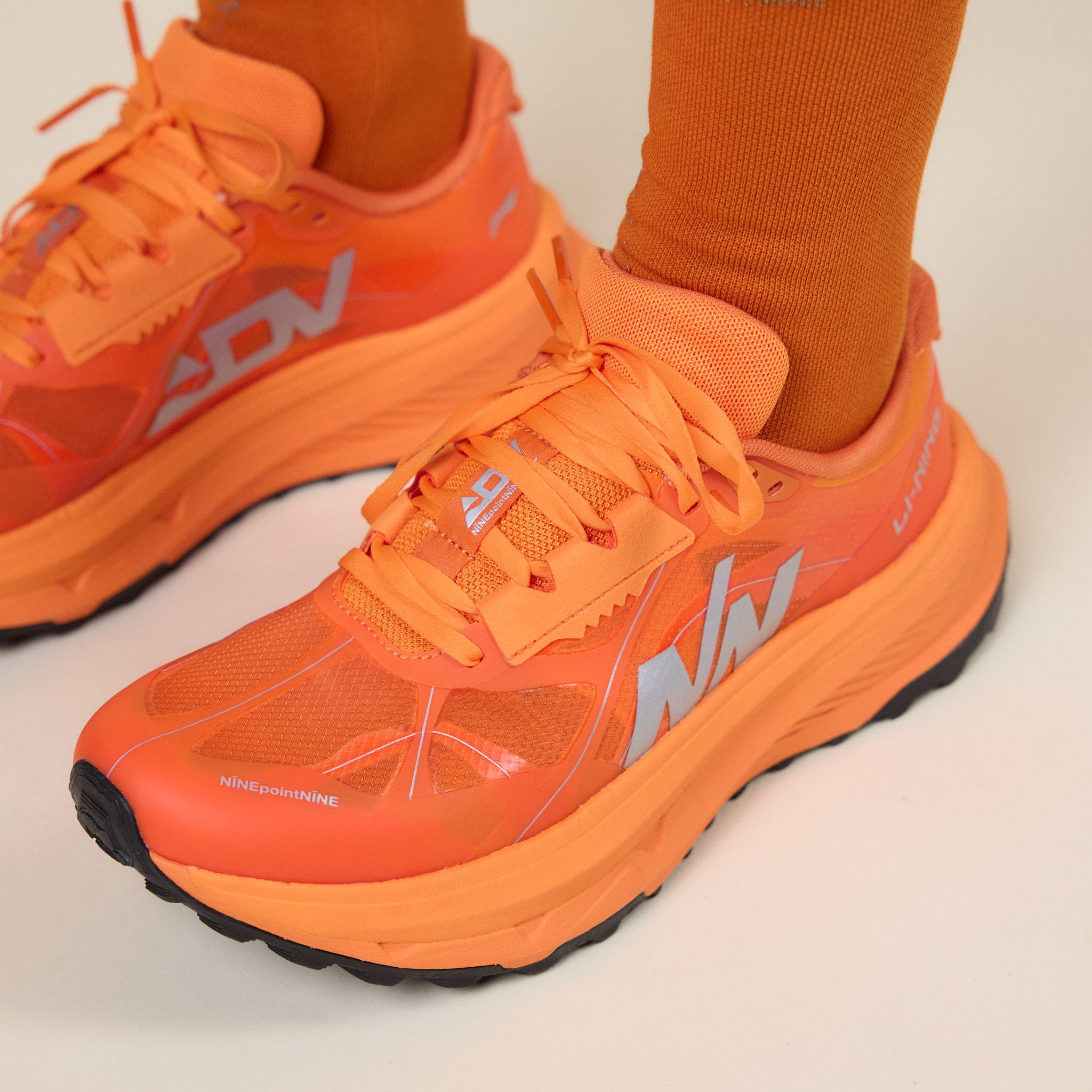 NINEpointNINE x LI-NING - Light Tracker Duli 2 Trail Trainer - Orange