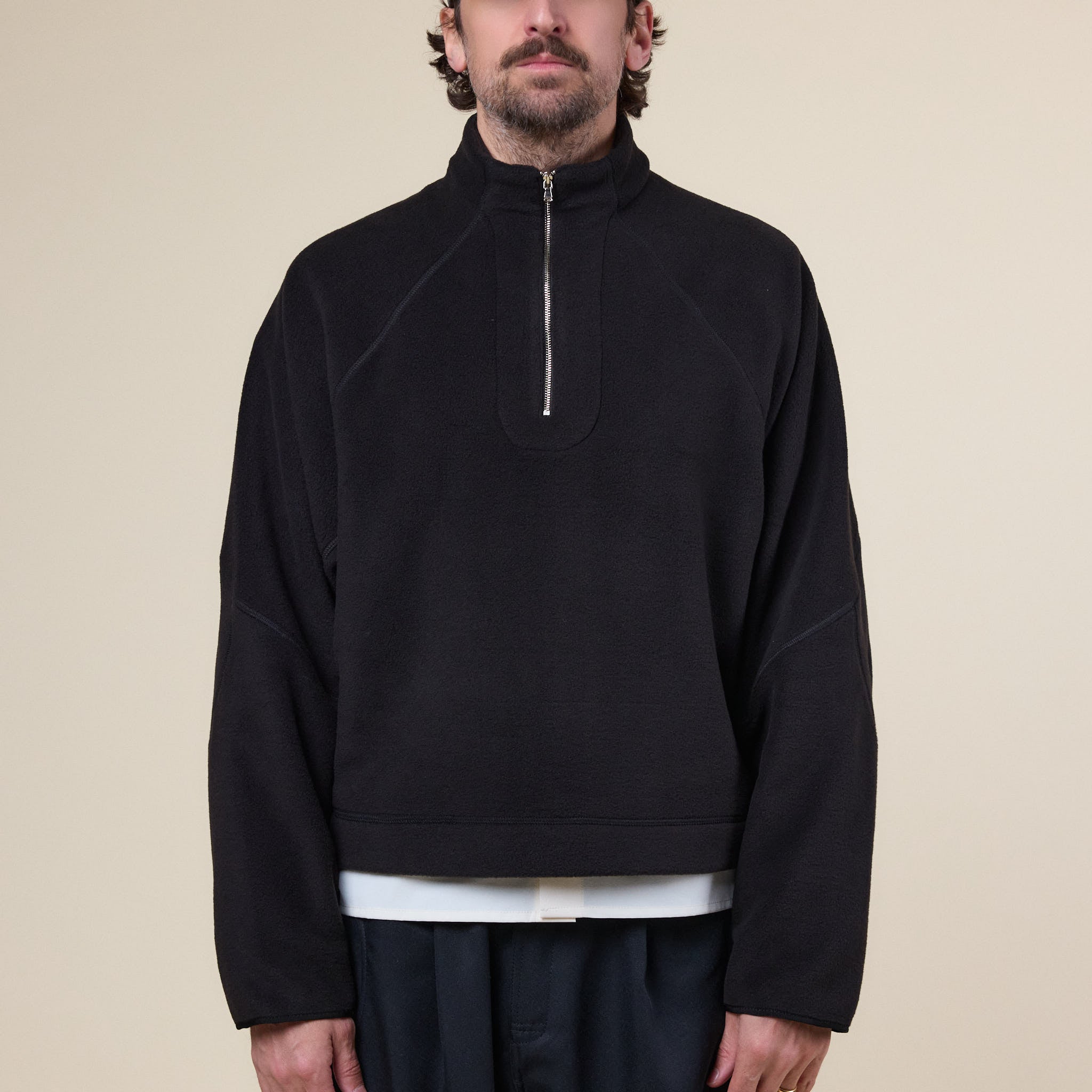 Greg Laboratory - PC-TF24 Zip Fleece Sweatshirt - Black