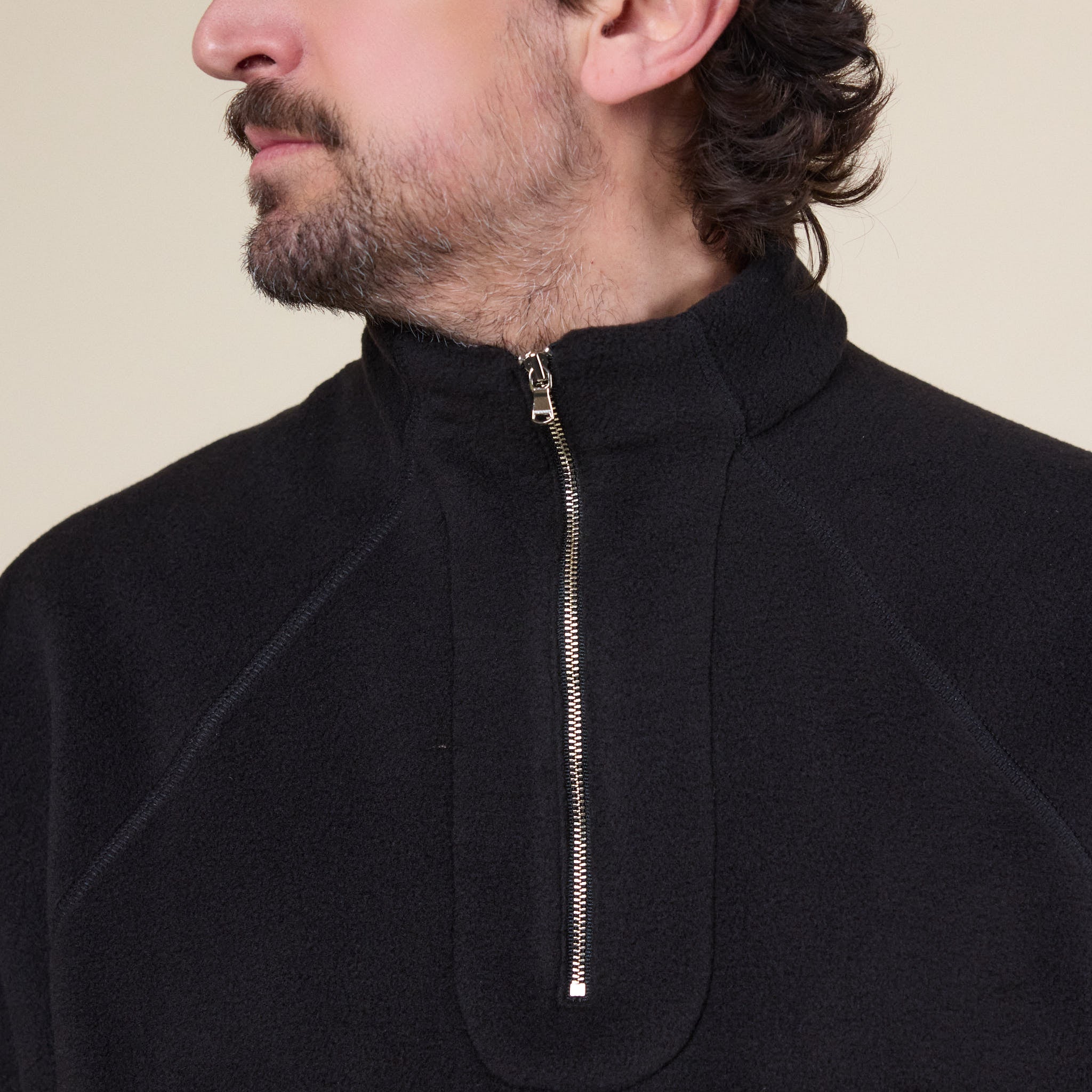 Greg Laboratory - PC-TF24 Zip Fleece Sweatshirt - Black