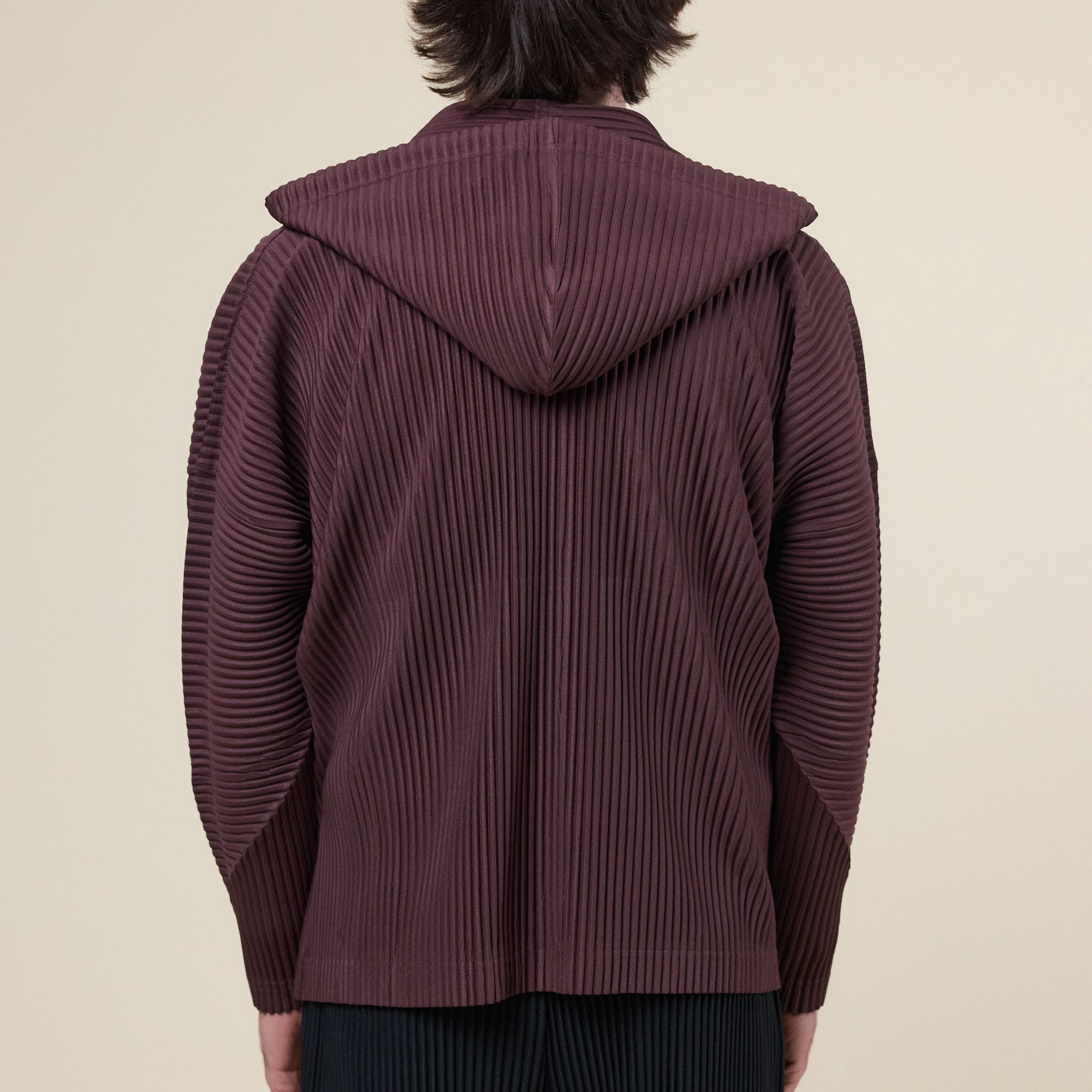Homme Plissé Issey Miyake - Monthly Colours Pleated Hoodie - Edge Brown