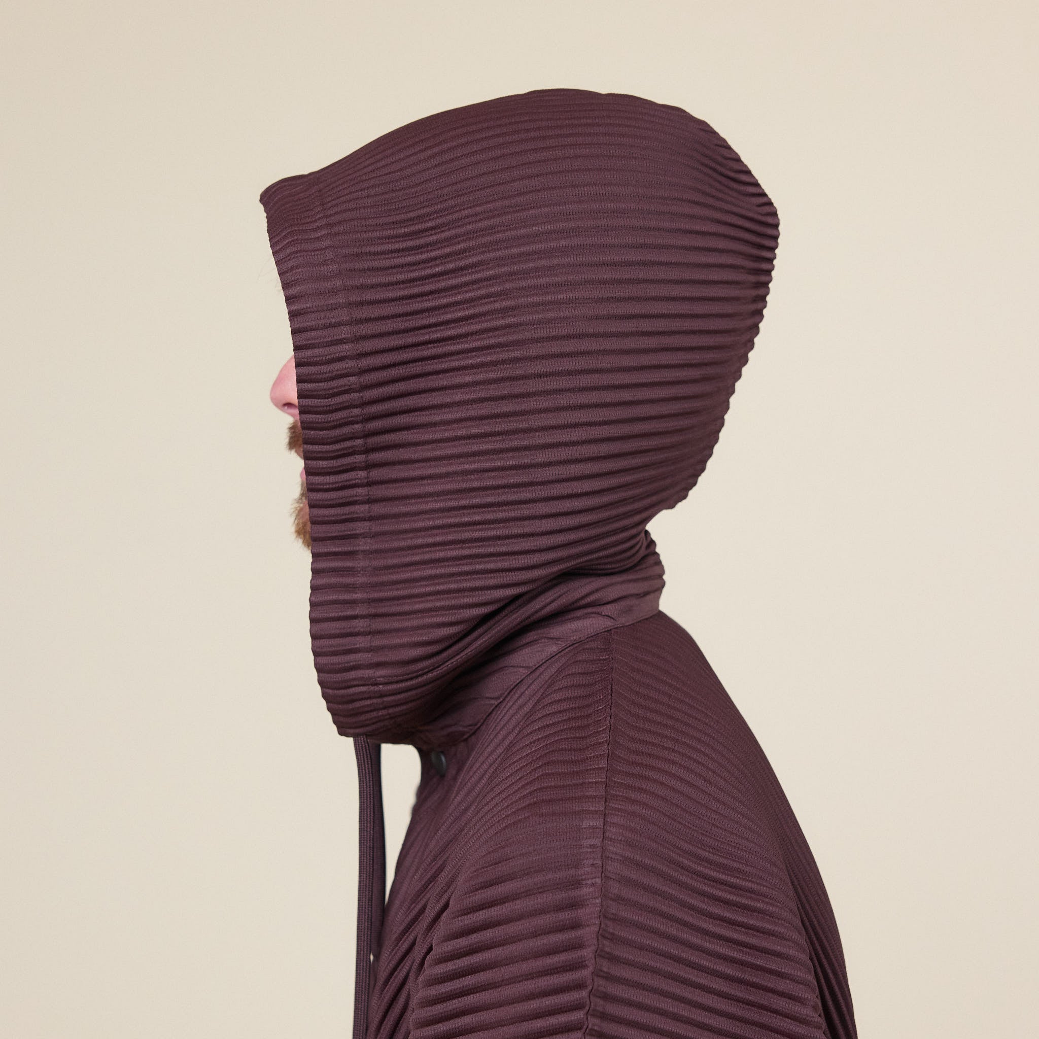 Homme Plissé Issey Miyake - Monthly Colours Pleated Hoodie - Edge Brown