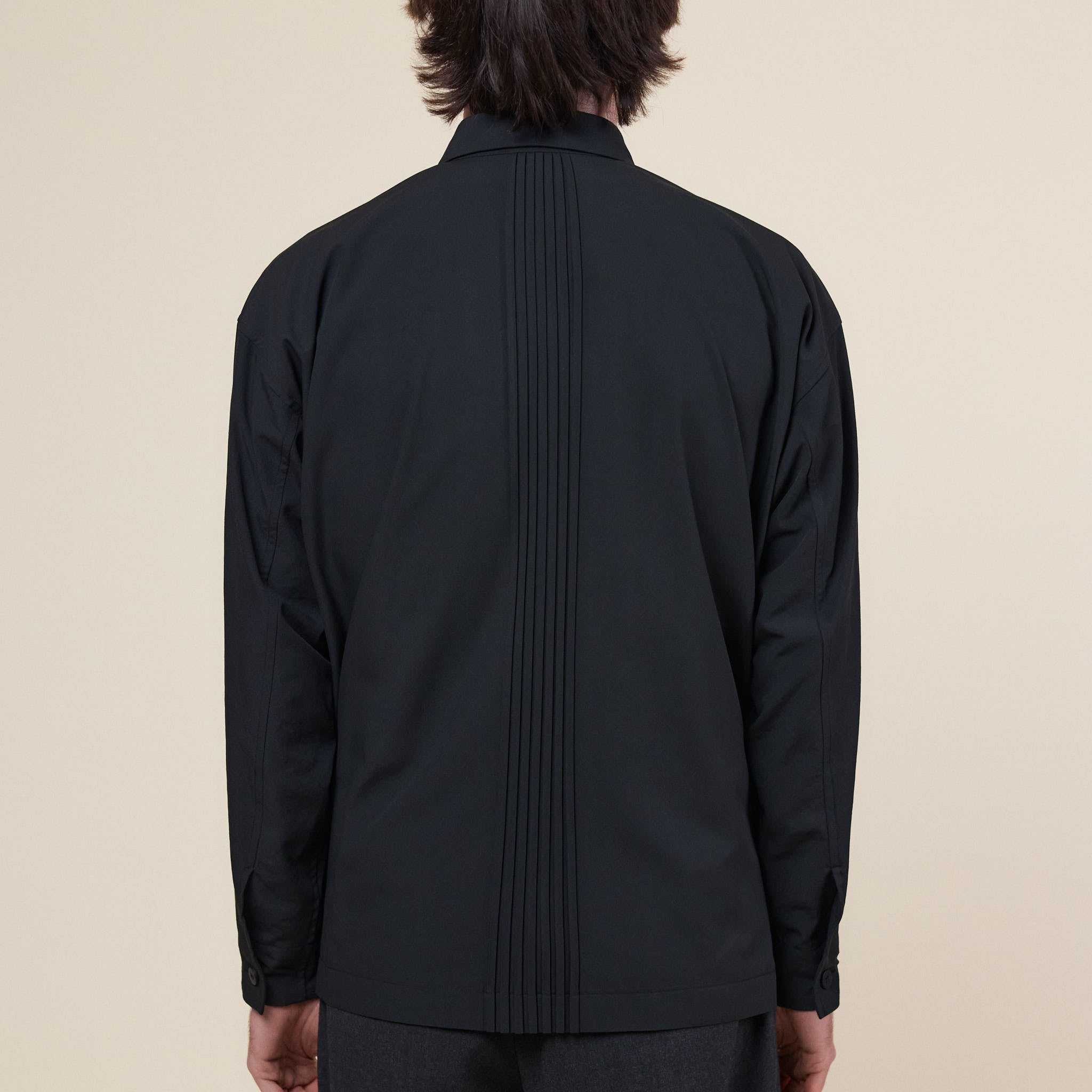 IM MEN - Pleats Shirt - Black