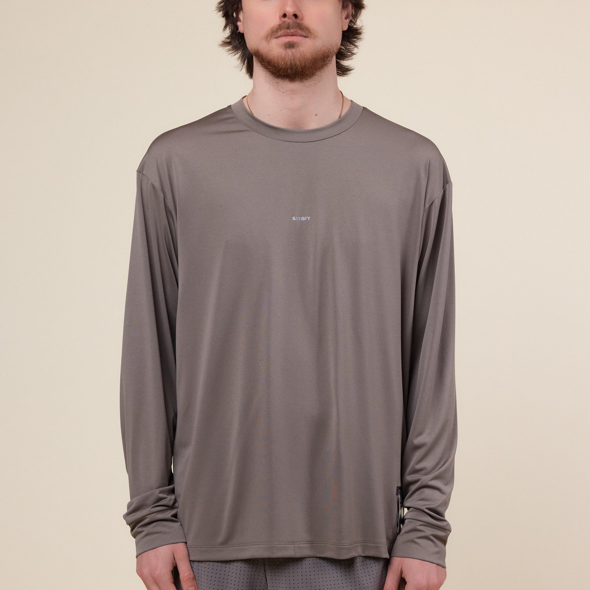 Satisfy Running - AuraLite™ Long T-Shirt - Falcon