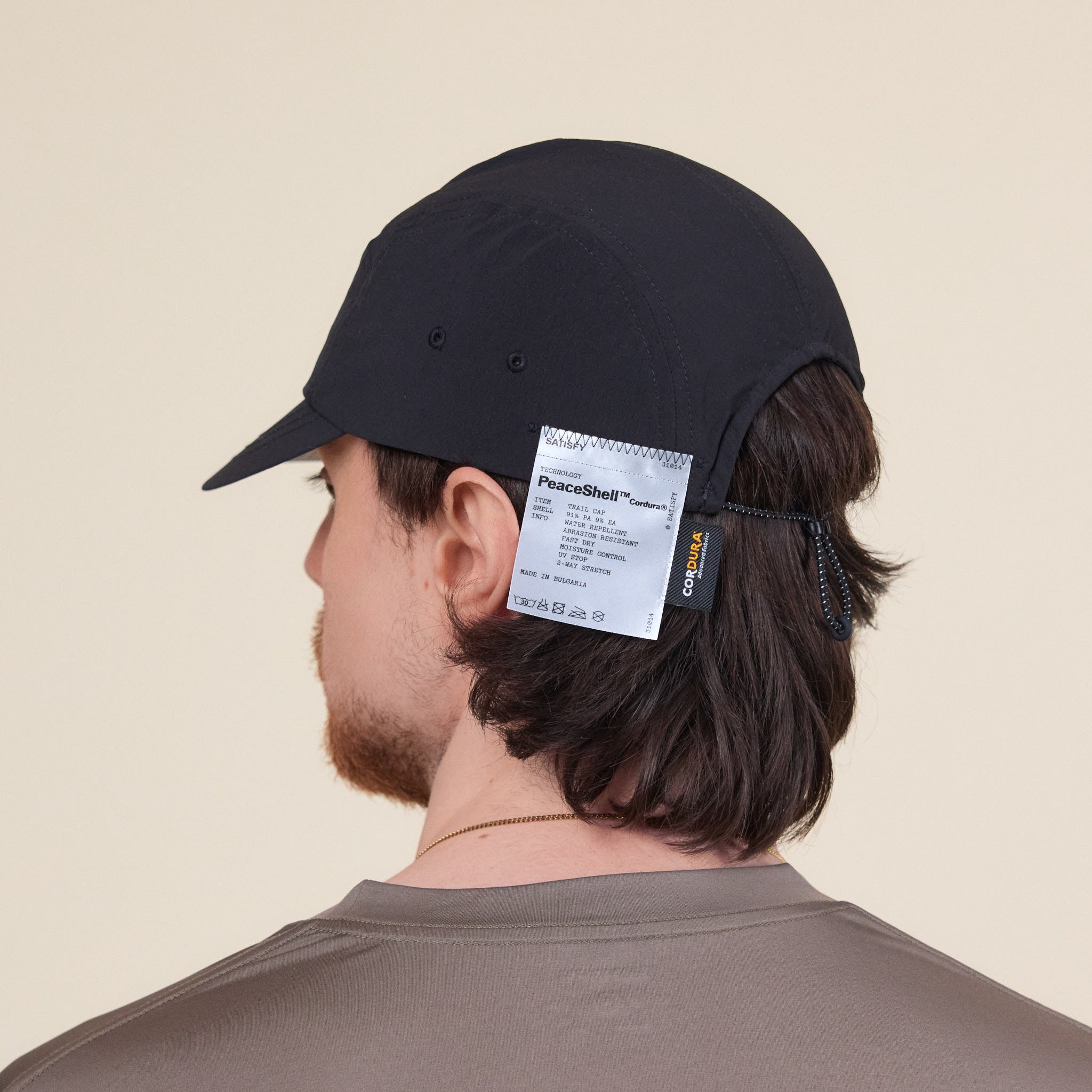 Satisfy Running - Peaceshell Cordura Trail Cap - Black