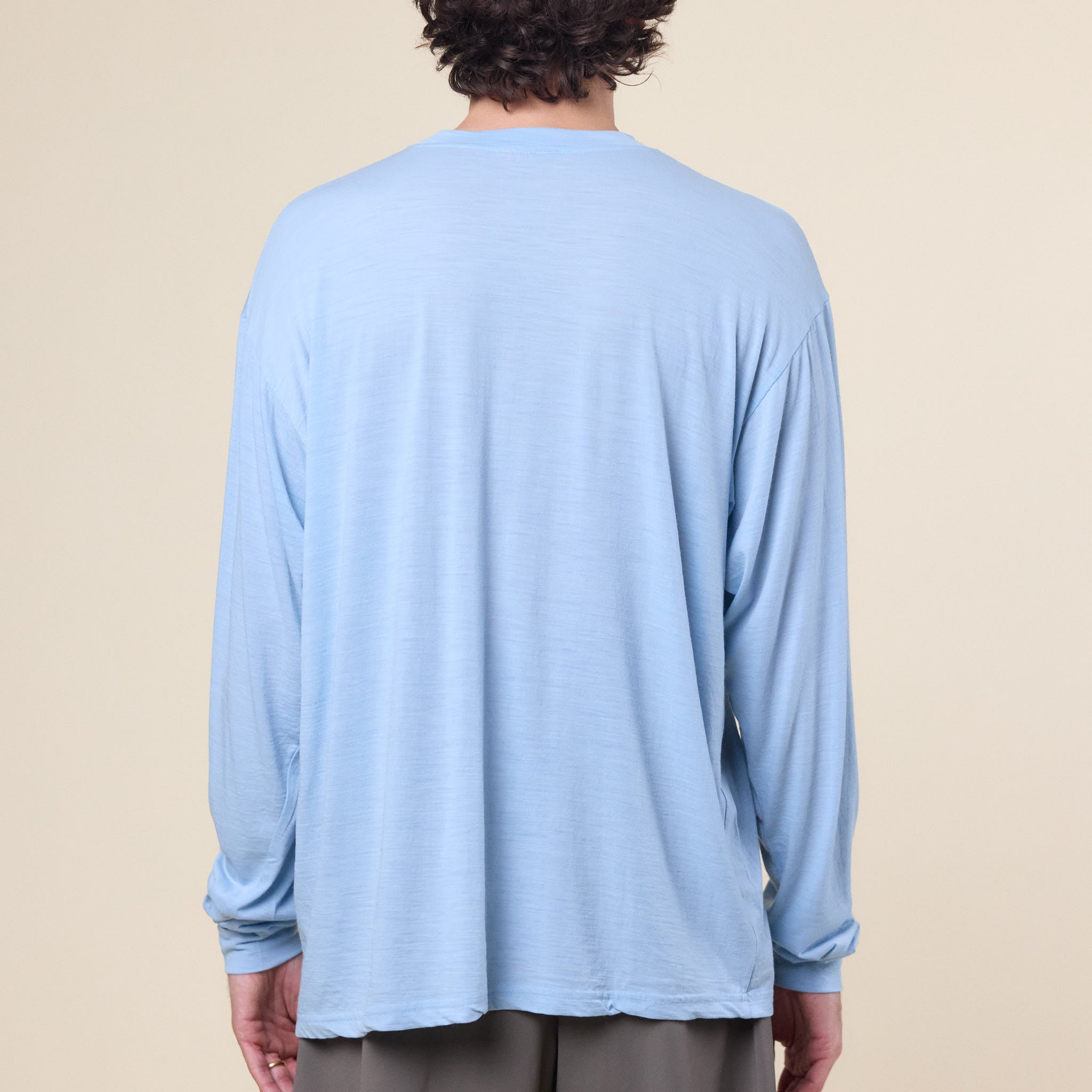Gnuhr - Creeper Crew Merino Sweater - Blue Fog