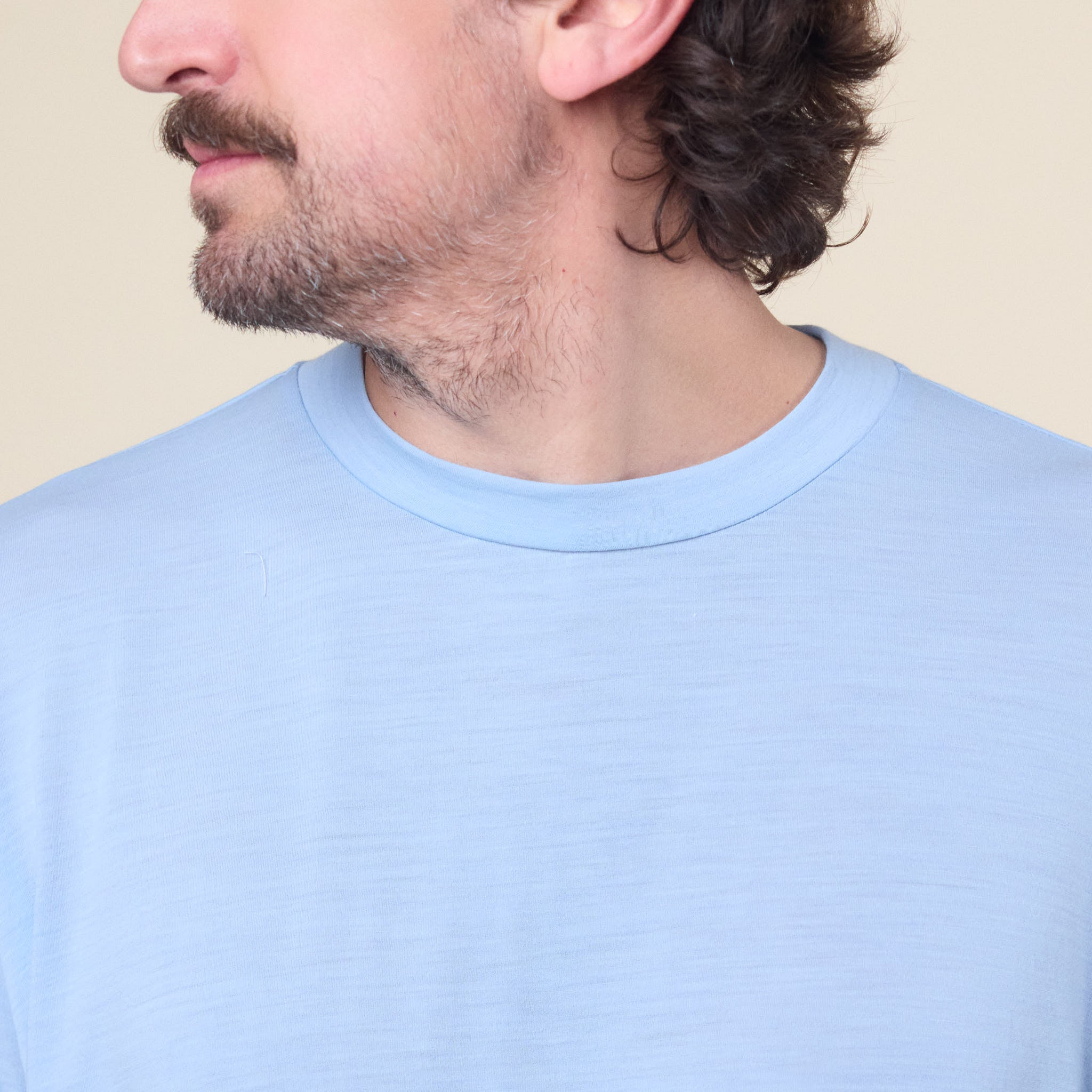 Gnuhr - Creeper Crew Merino Sweater - Blue Fog