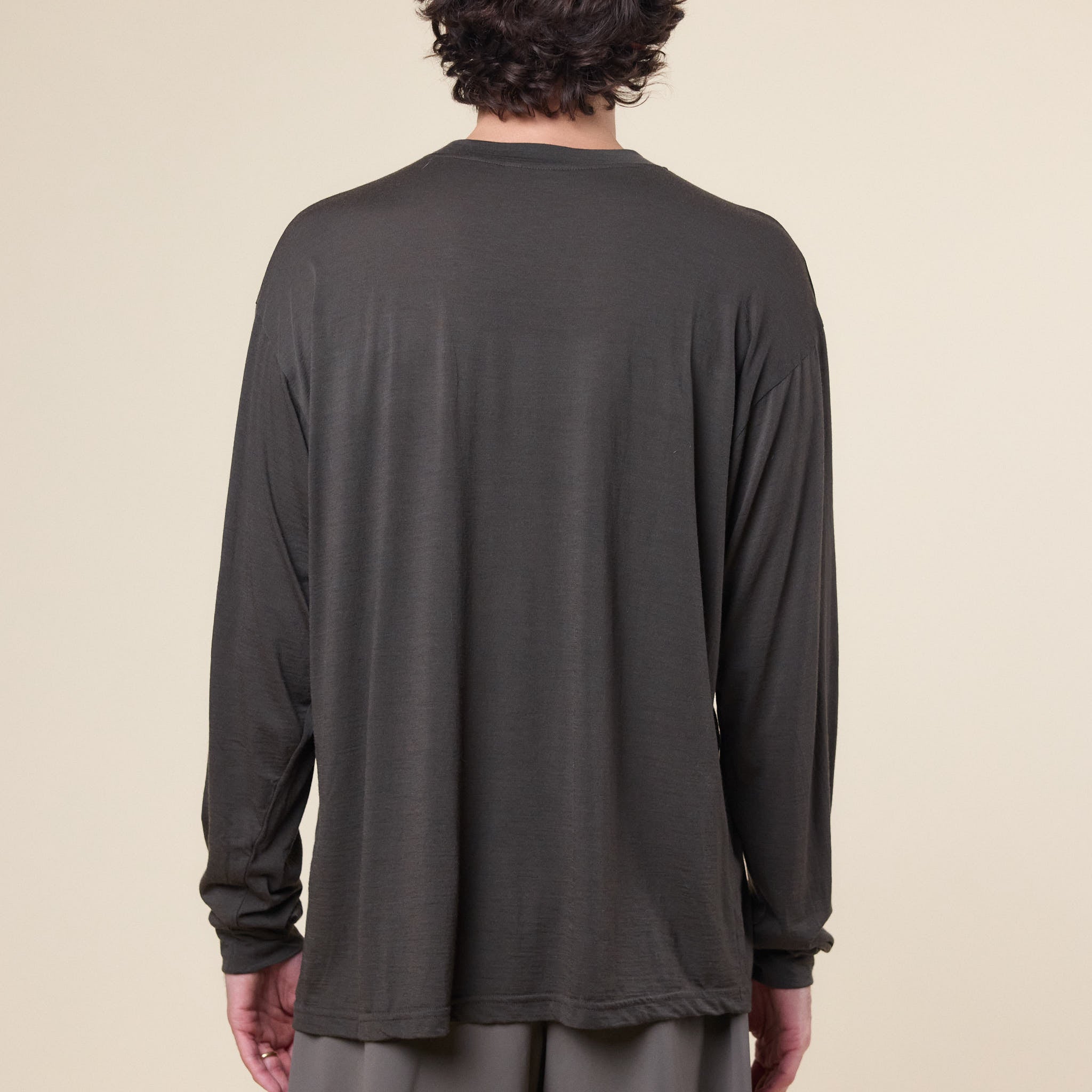 Gnuhr - Creeper Crew Merino Sweater - Black Olive