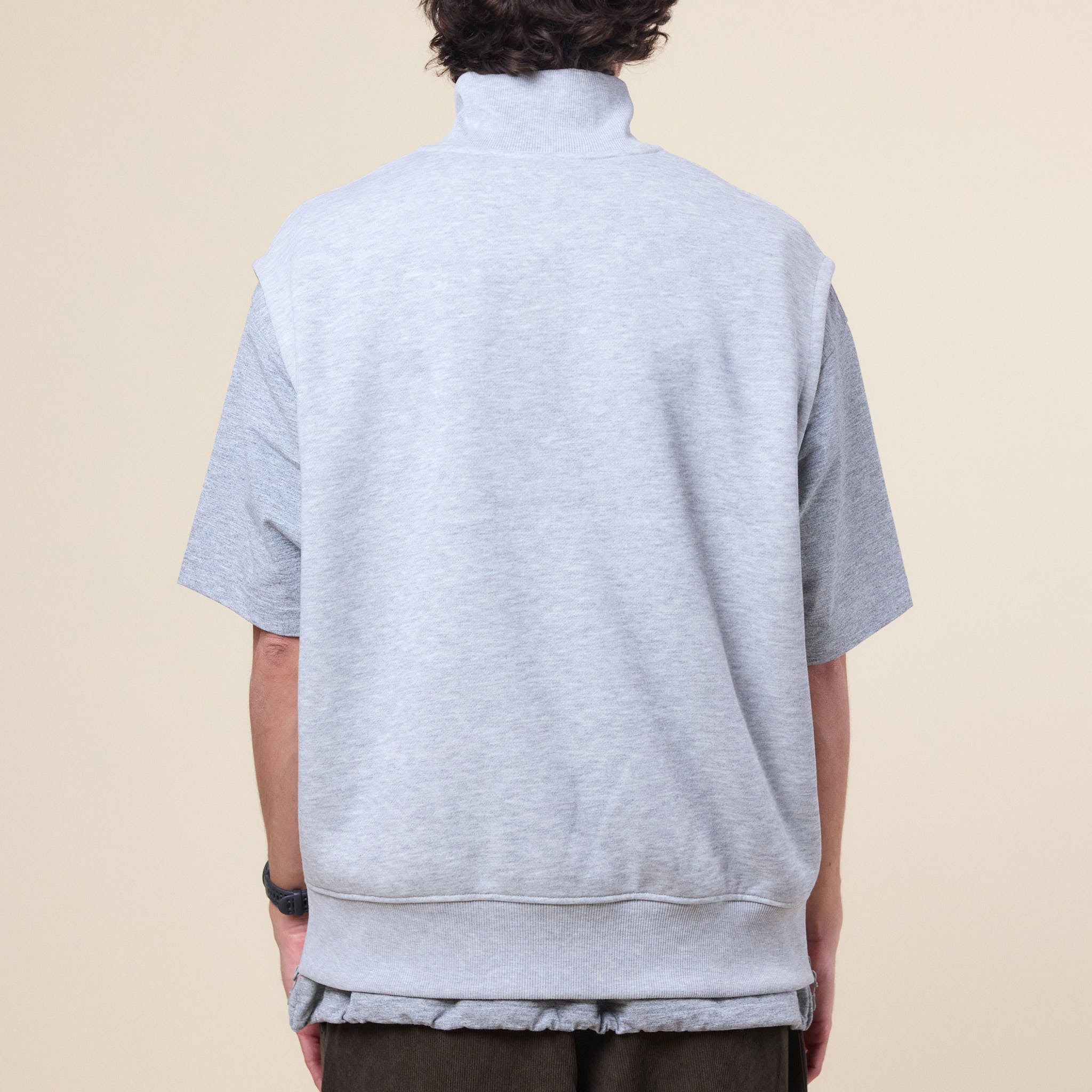 DAIWA Pier 39 - Tech Sweat Zip Vest Pullover - Heather Grey